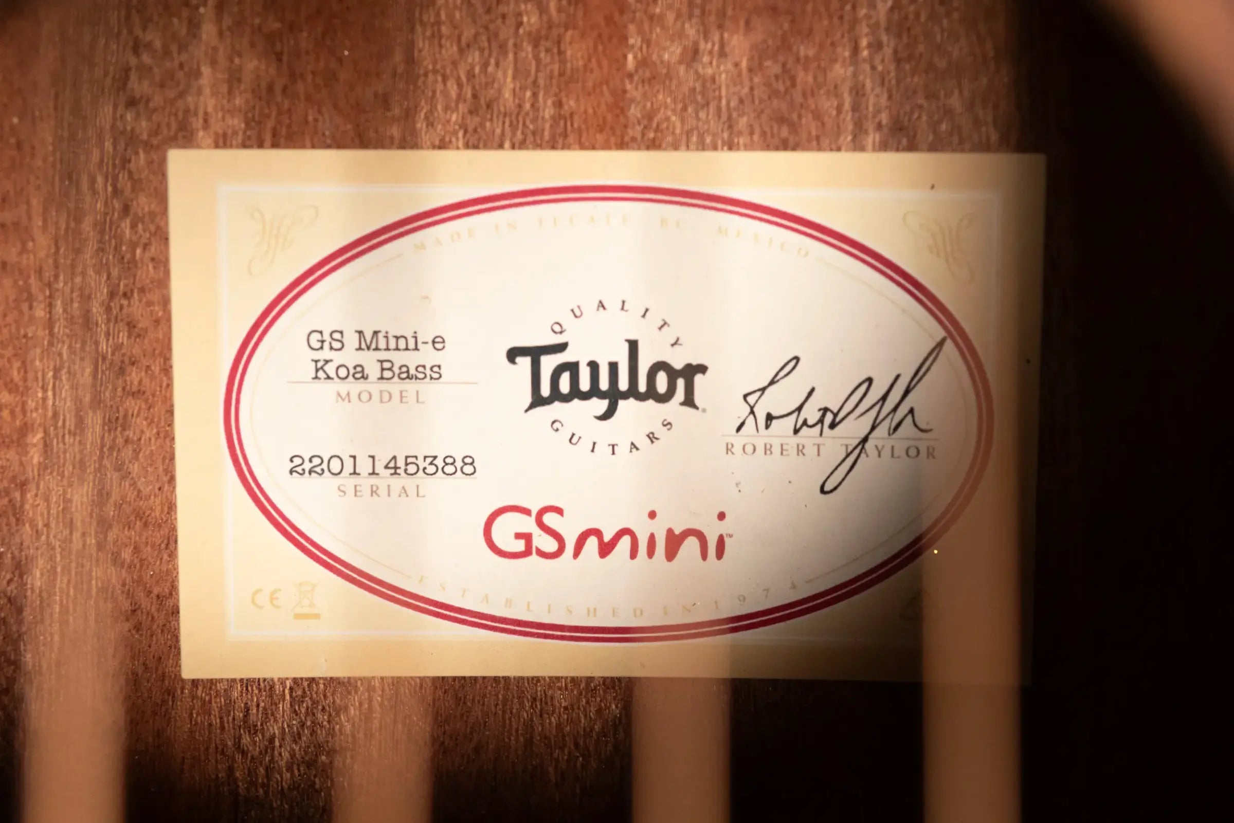 Taylor GS Mini-e Koa Bass Acoustic/Electric Guitar with GS Mini Bag - Factory Used