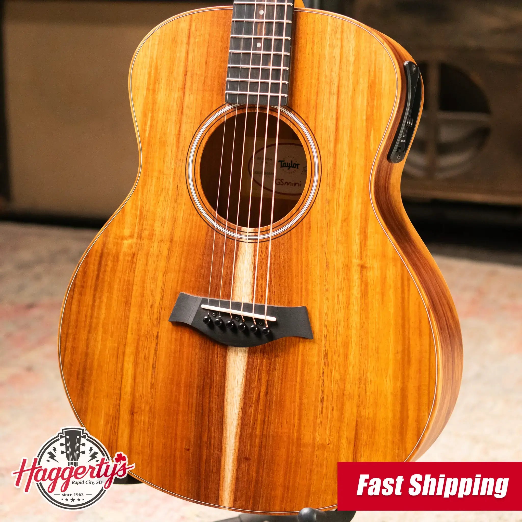 Taylor GS Mini-e Koa Left-Handed Acoustic/Electric Guitar with Gig Bag