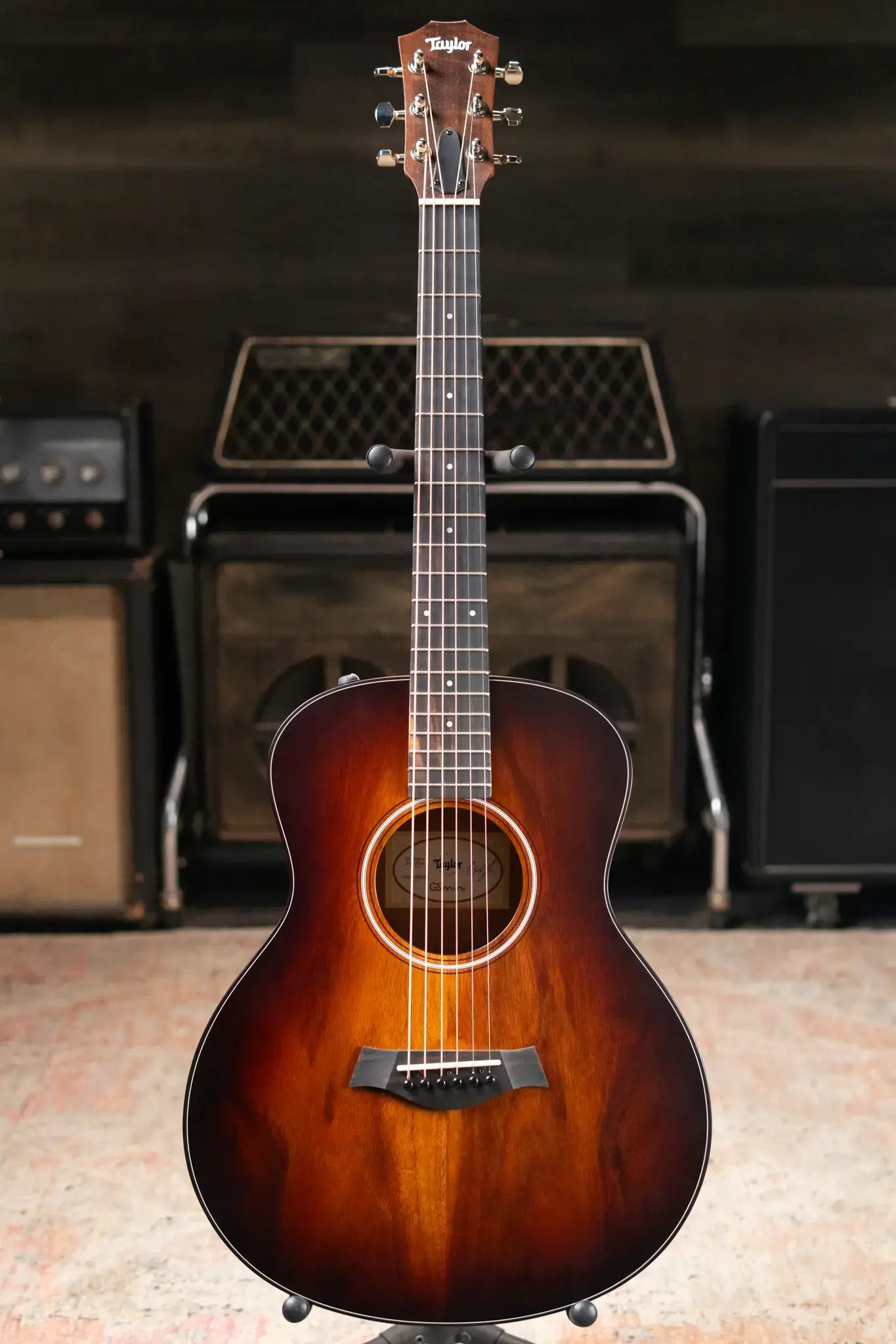 Taylor GS Mini-e Koa Plus Acoustic-Electric Guitar - Shaded Edge Burst with Aerocase