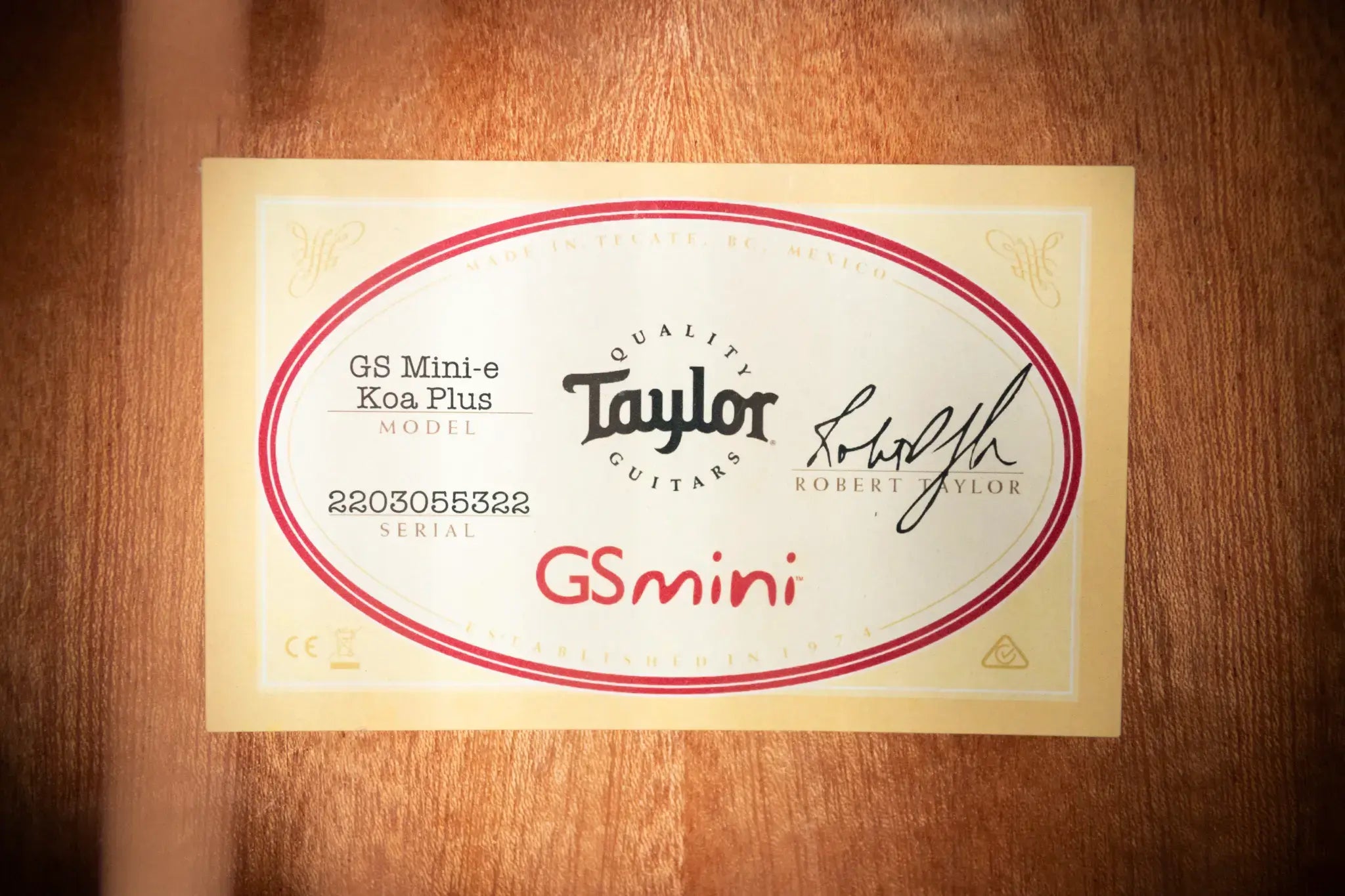 Taylor GS Mini-e Koa Plus Acoustic-Electric Guitar - Shaded Edge Burst with Aerocase
