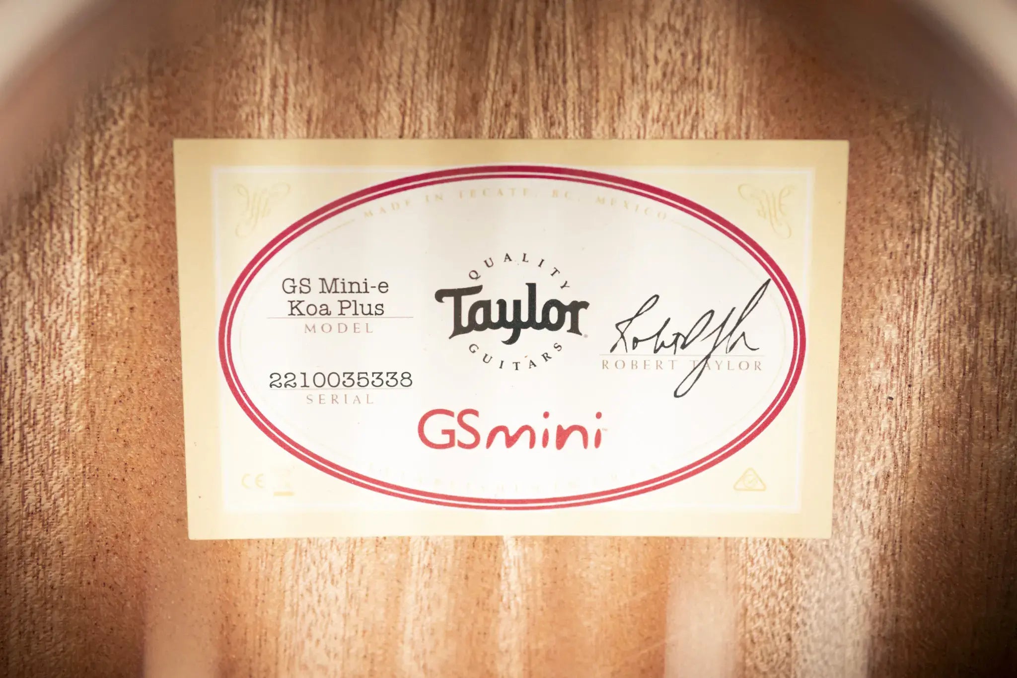 Taylor GS Mini-e Koa Plus Acoustic/Electric Guitar with Aerocase