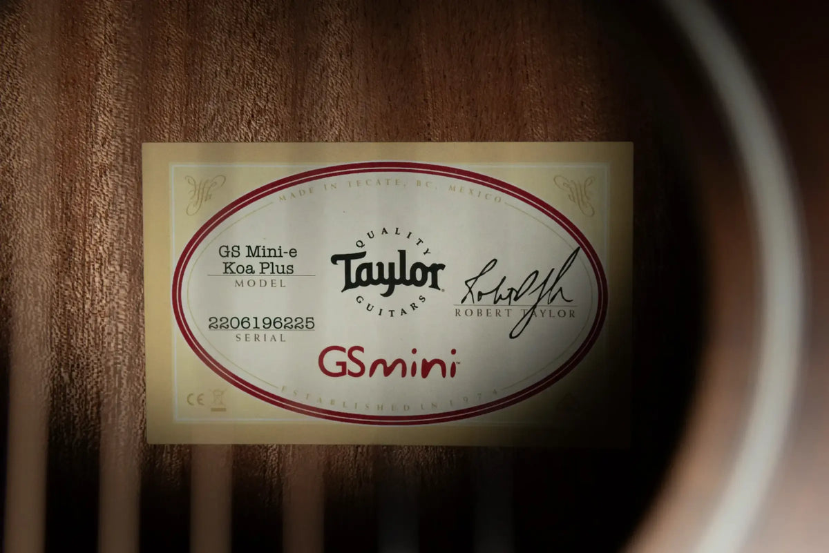 Taylor GS Mini-e Koa Plus Acoustic-Electric Guitar with Aerocase