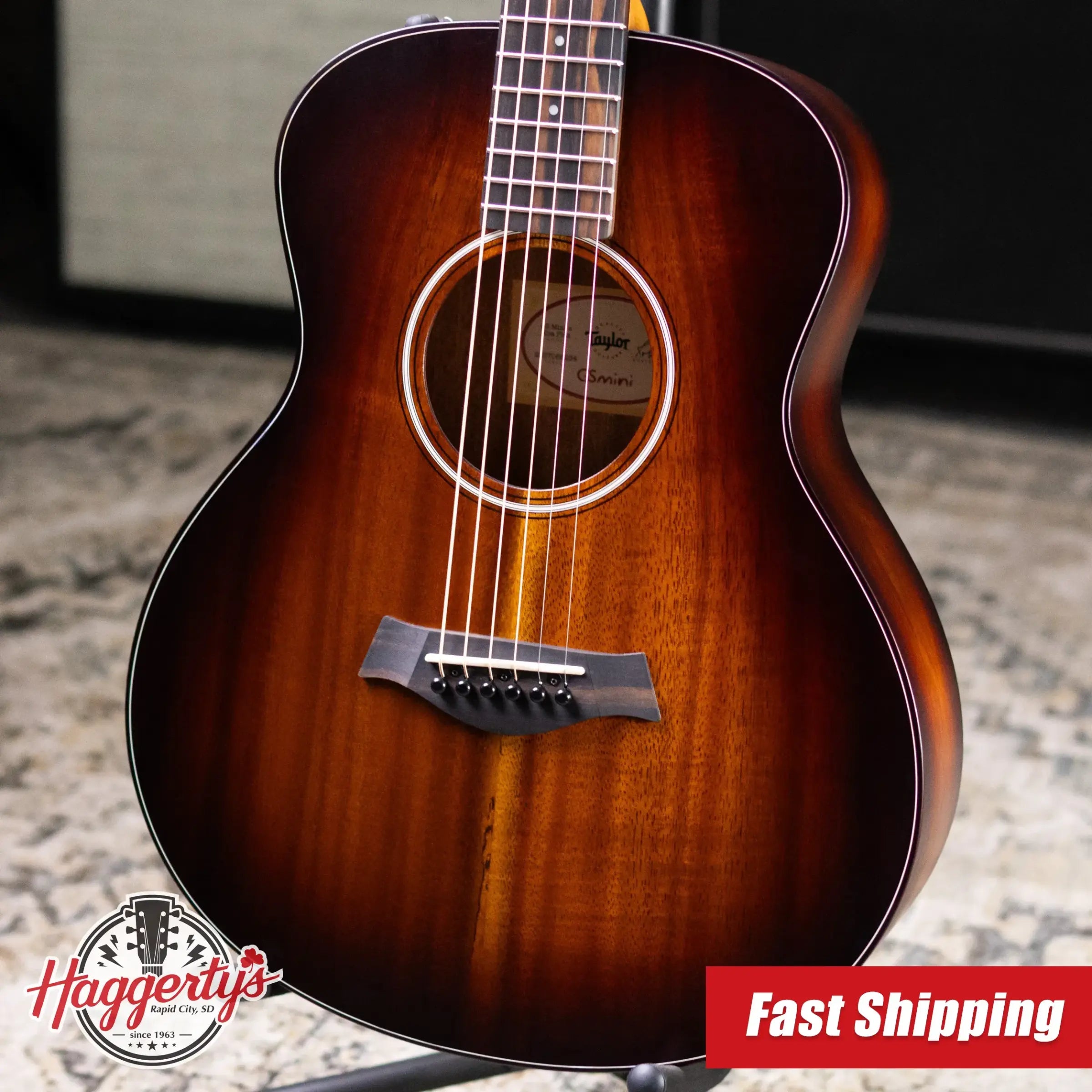 Taylor GS Mini-e Koa Plus Acoustic/Electric Guitar with Aerocase