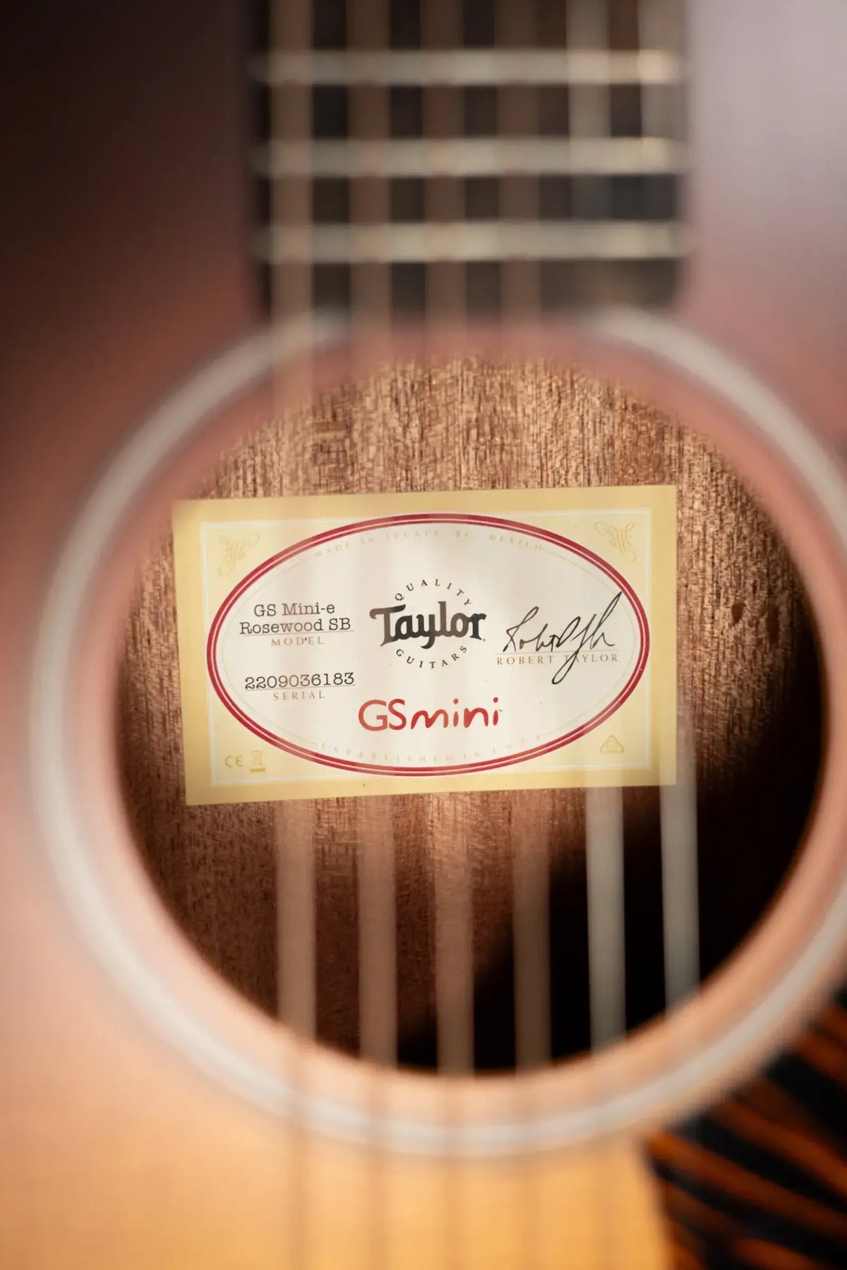 Taylor GS Mini-e Rosewood SB Acoustic/Electric Guitar - Sunburst with GS Mini Hard Bag - Factory Used
