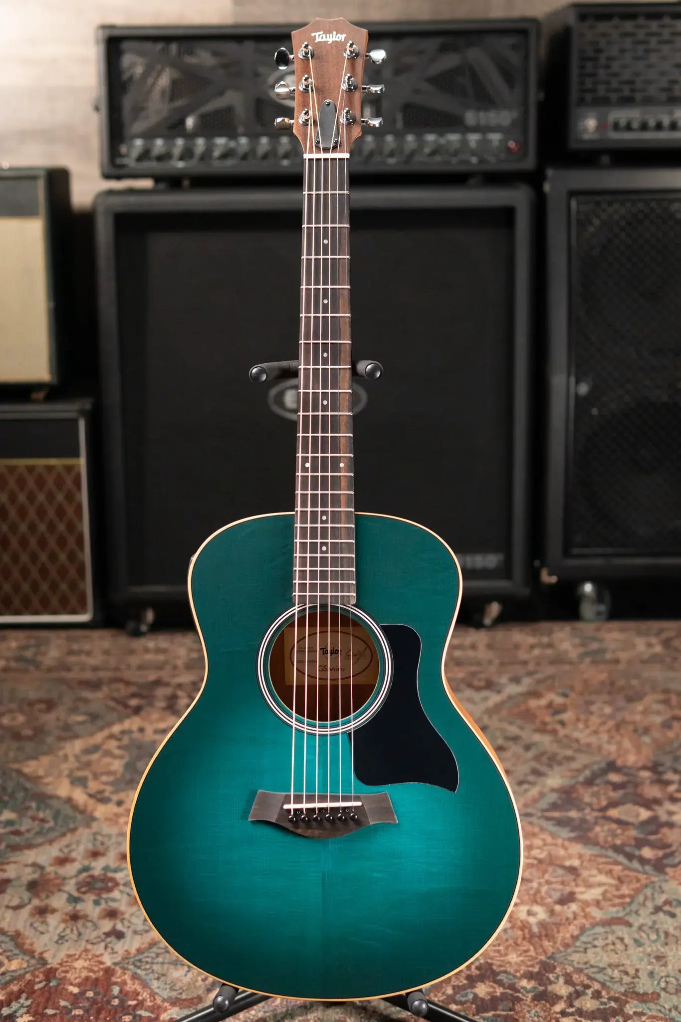 Taylor GS Mini-e Special Edition Acoustic/Electric Guitar - Blue Burst with GS Mini Bag