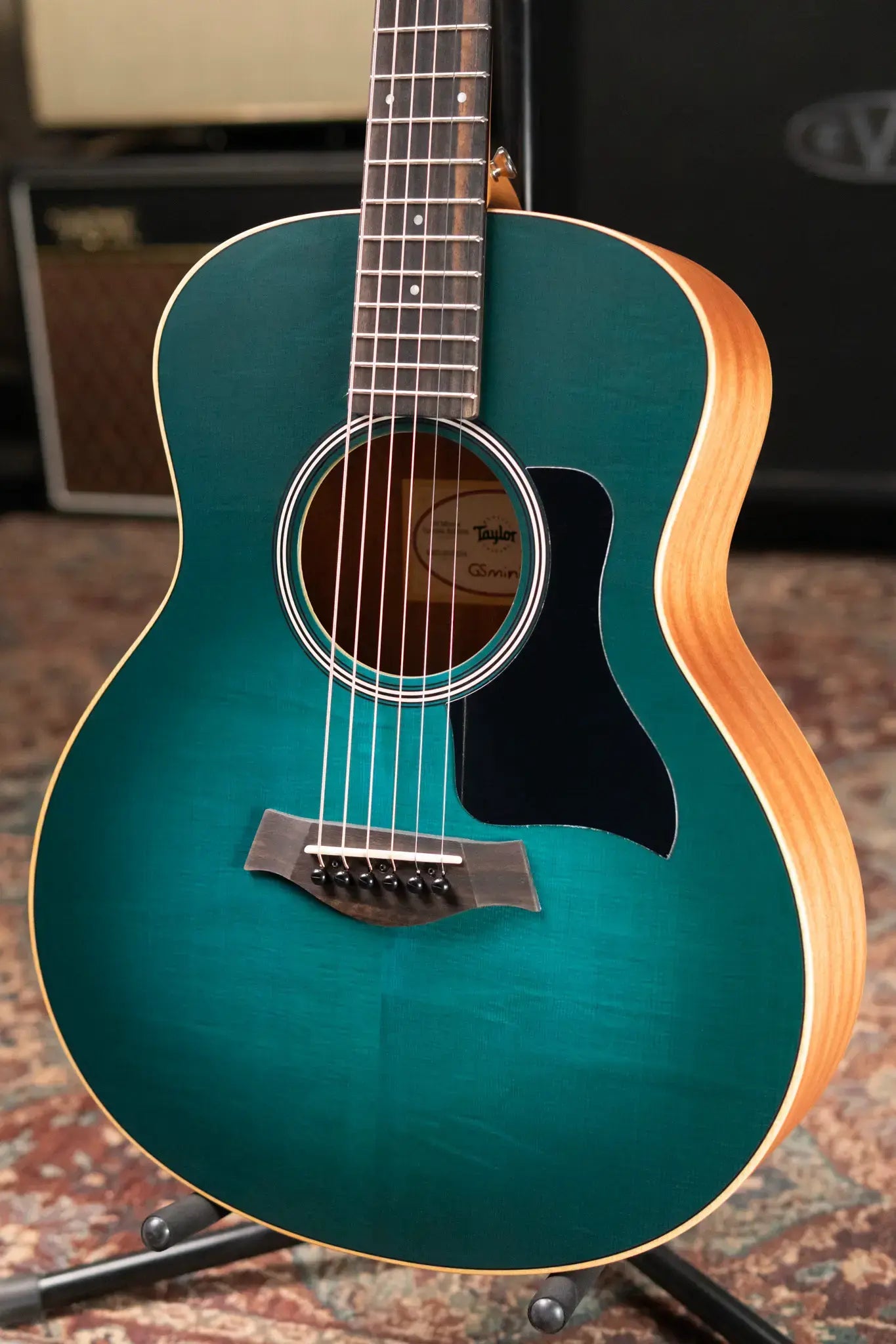 Taylor GS Mini-e Special Edition Acoustic/Electric Guitar - Blue Burst with GS Mini Bag