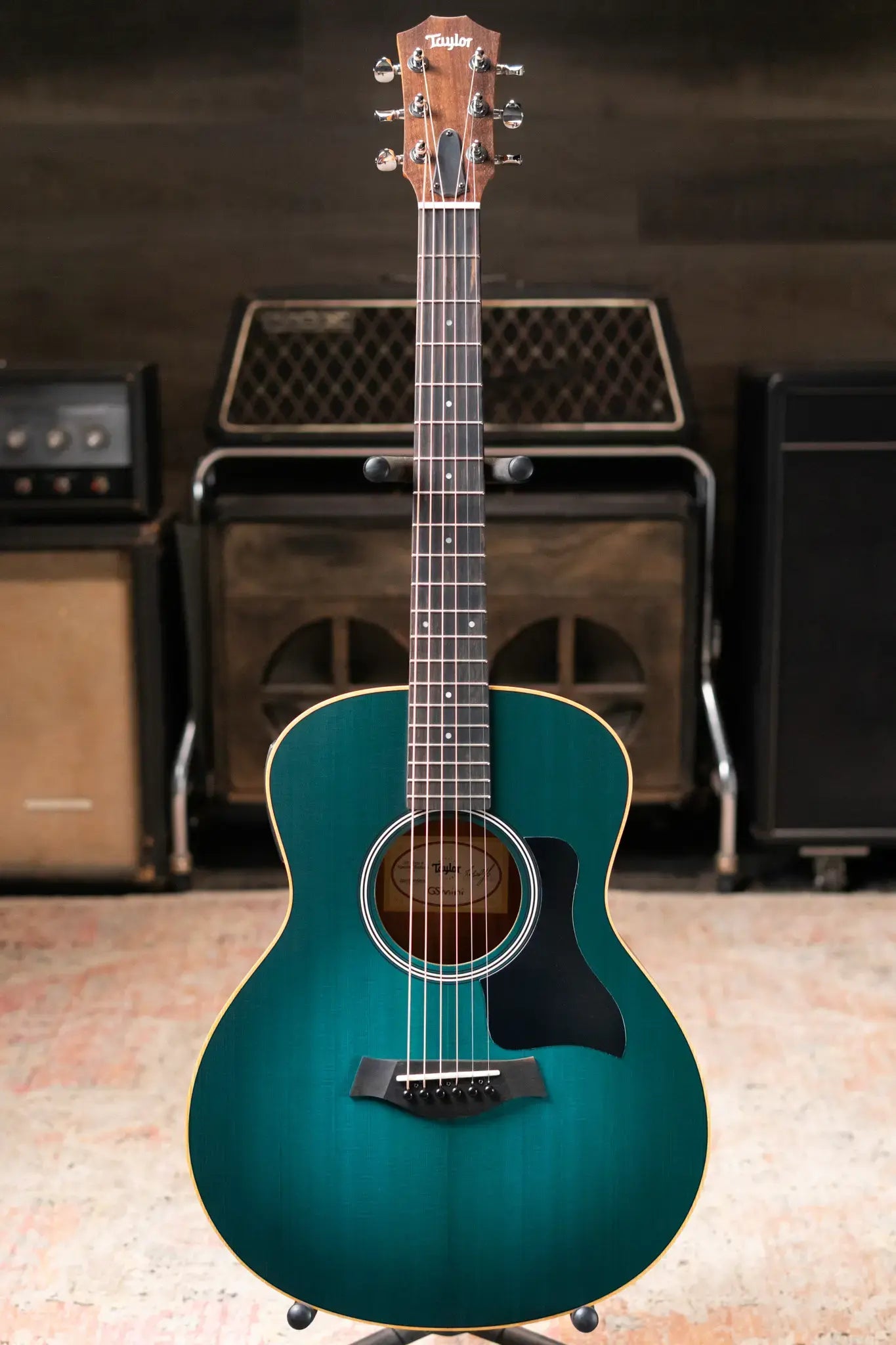 Taylor GS Mini-e Special Edition Acoustic/Electric Guitar - Blue Burst with GS Mini Bag