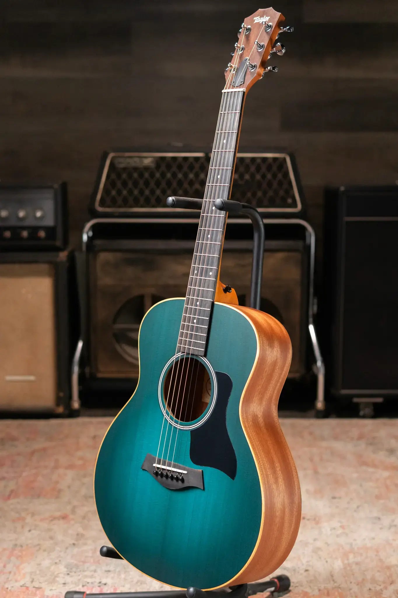 Taylor GS Mini-e Special Edition Acoustic/Electric Guitar - Blue Burst with GS Mini Bag