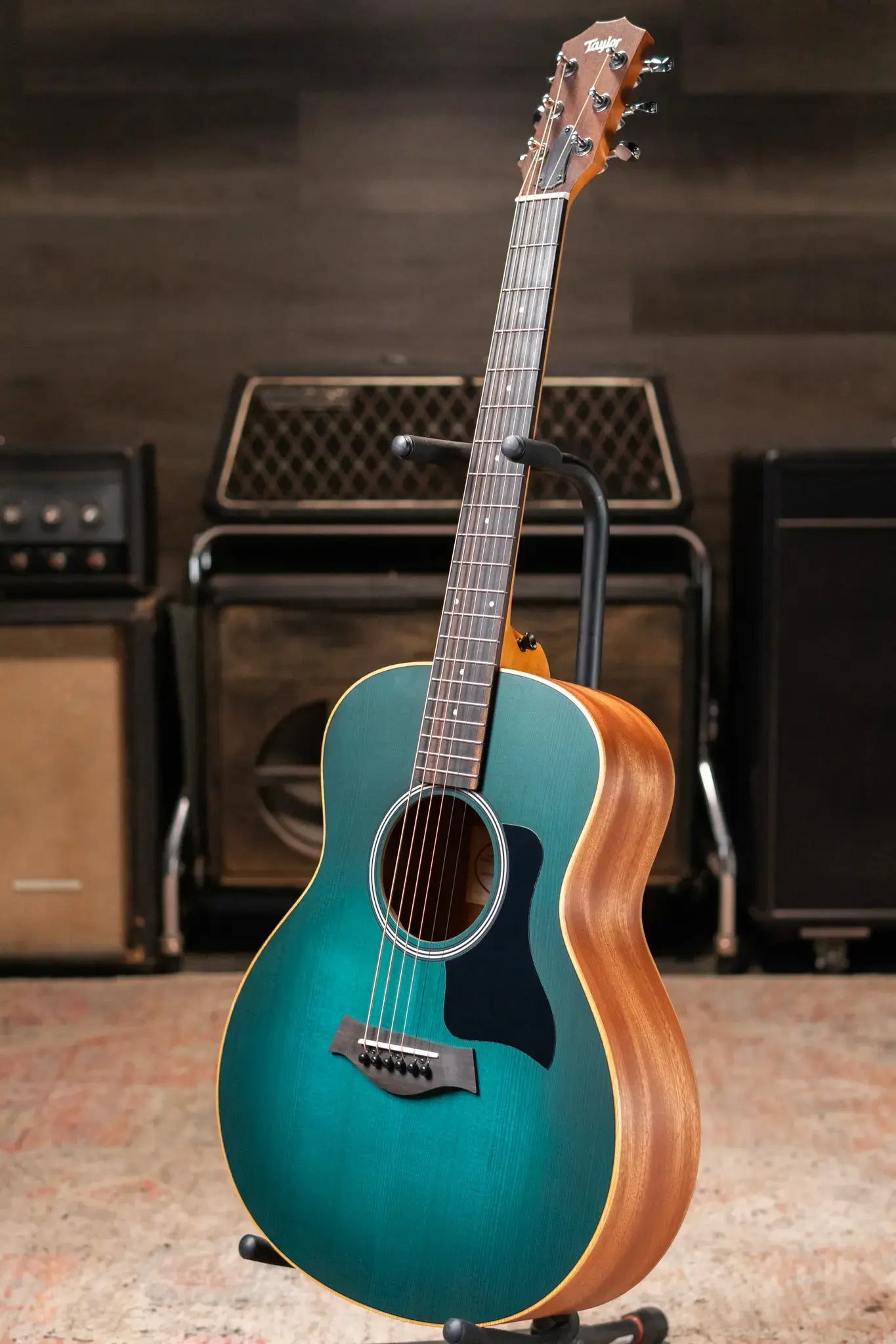 Taylor GS Mini-e Special Edition Acoustic/Electric Guitar - Blue Burst with GS Mini Bag