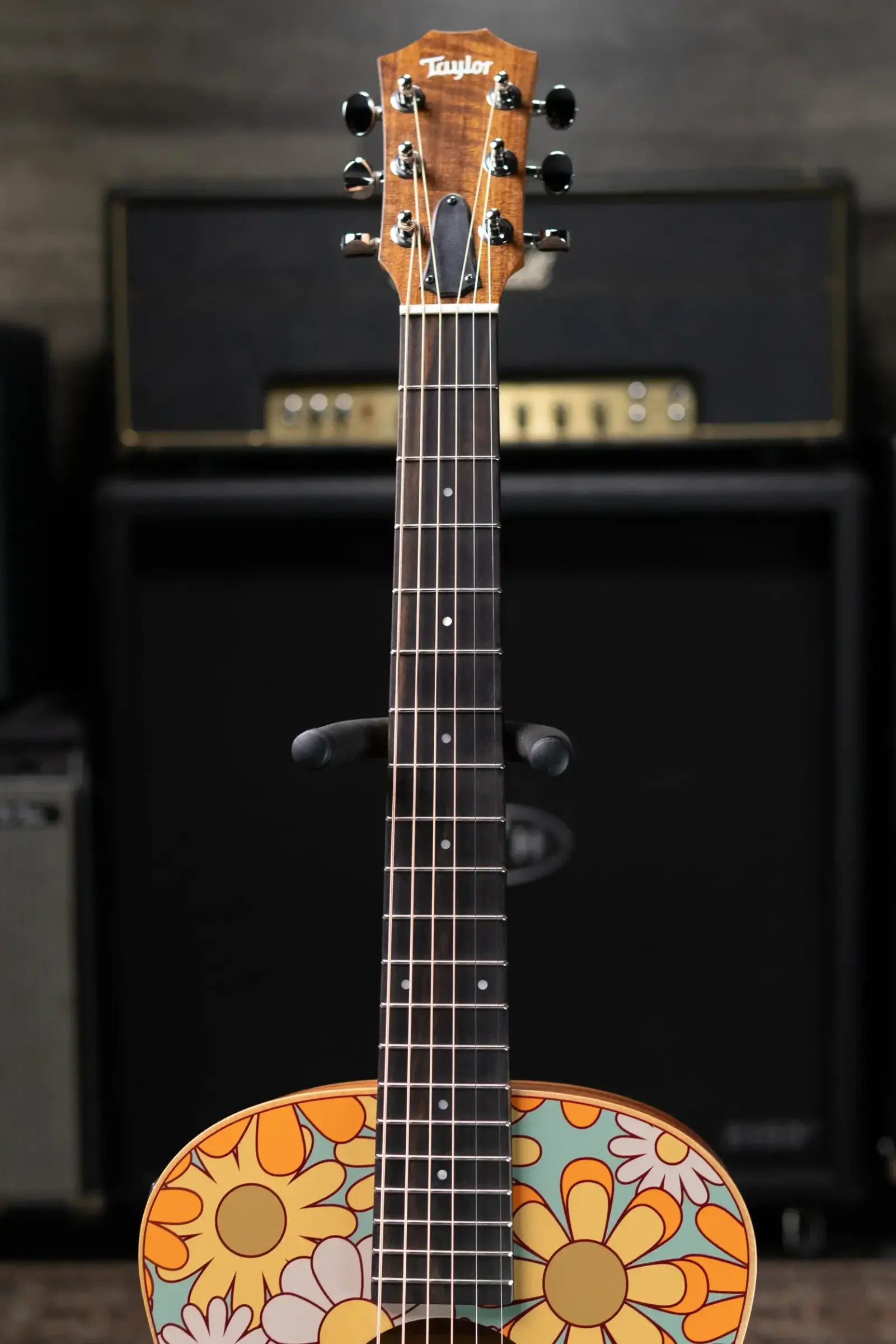 Taylor GS Mini-e Special Edition Acoustic/Electric Guitar - Blue Floral with GS Mini Hard Bag