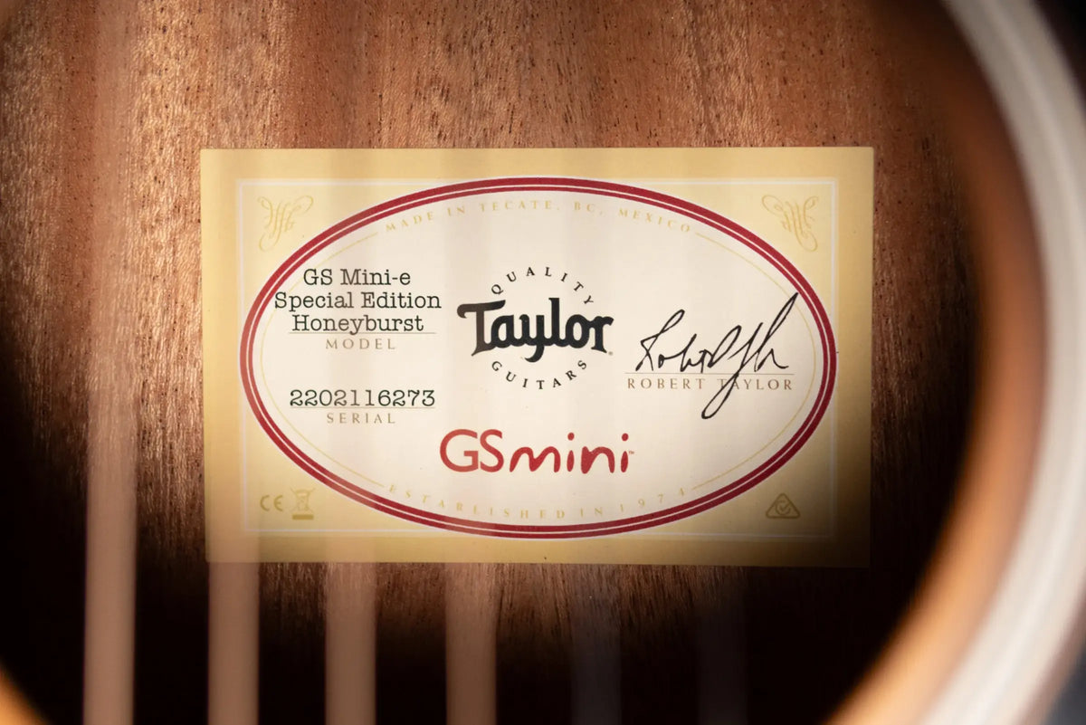 Taylor GS Mini-e Special Edition Acoustic/Electric Guitar - Honeyburst with GS Mini Bag