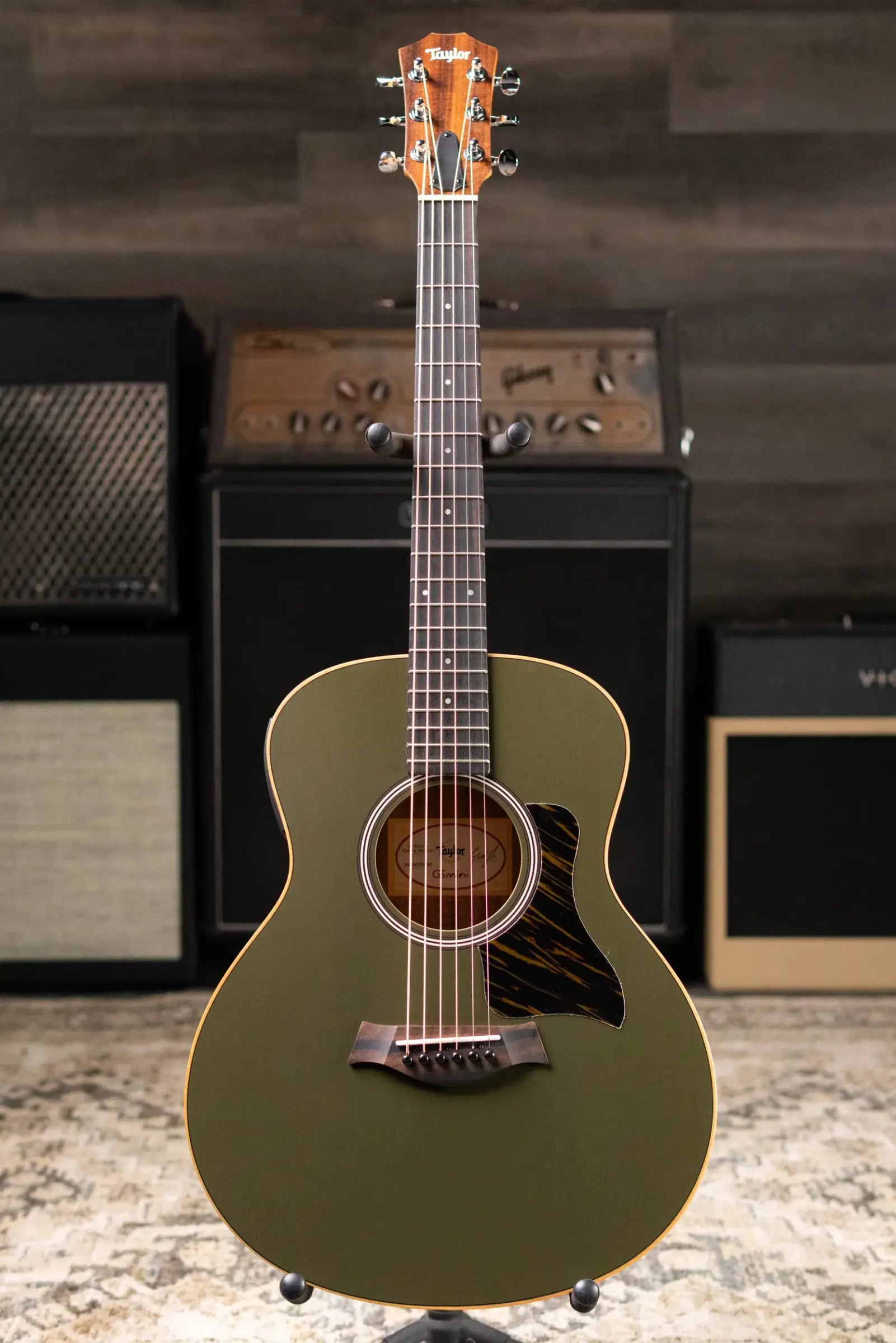 Taylor GS Mini-e Special Edition Acoustic/Electric Guitar - Olive with GS Mini Bag