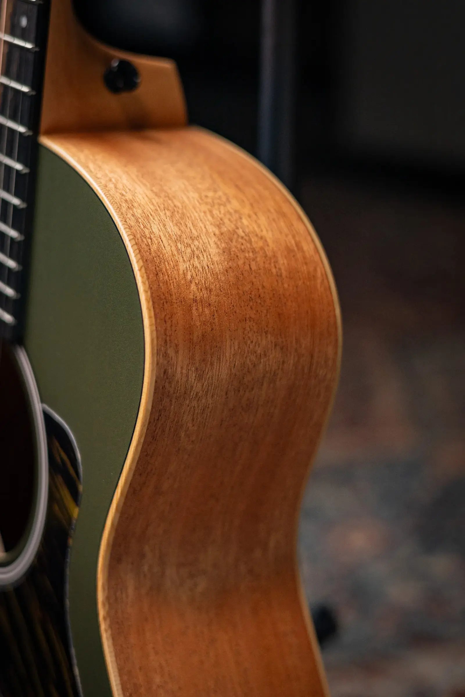 Taylor GS Mini-e Special Edition Acoustic/Electric Guitar - Olive with Gig Bag