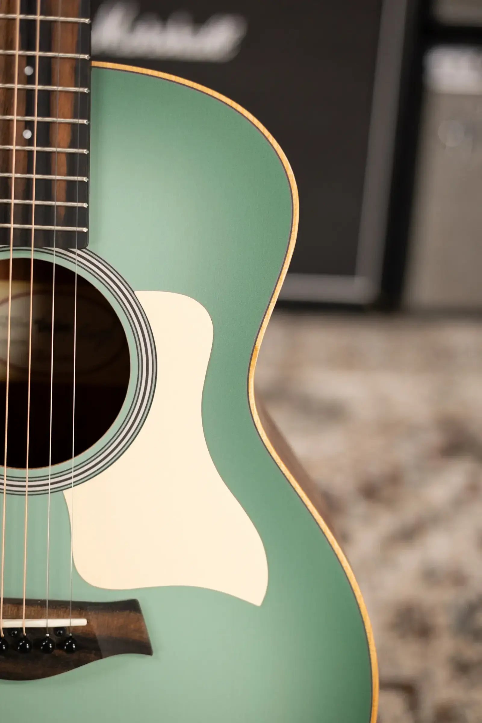 Taylor GS Mini-e Special Edition Acoustic/Electric Guitar - Vintage Teal Burst with GS Mini Hard Bag