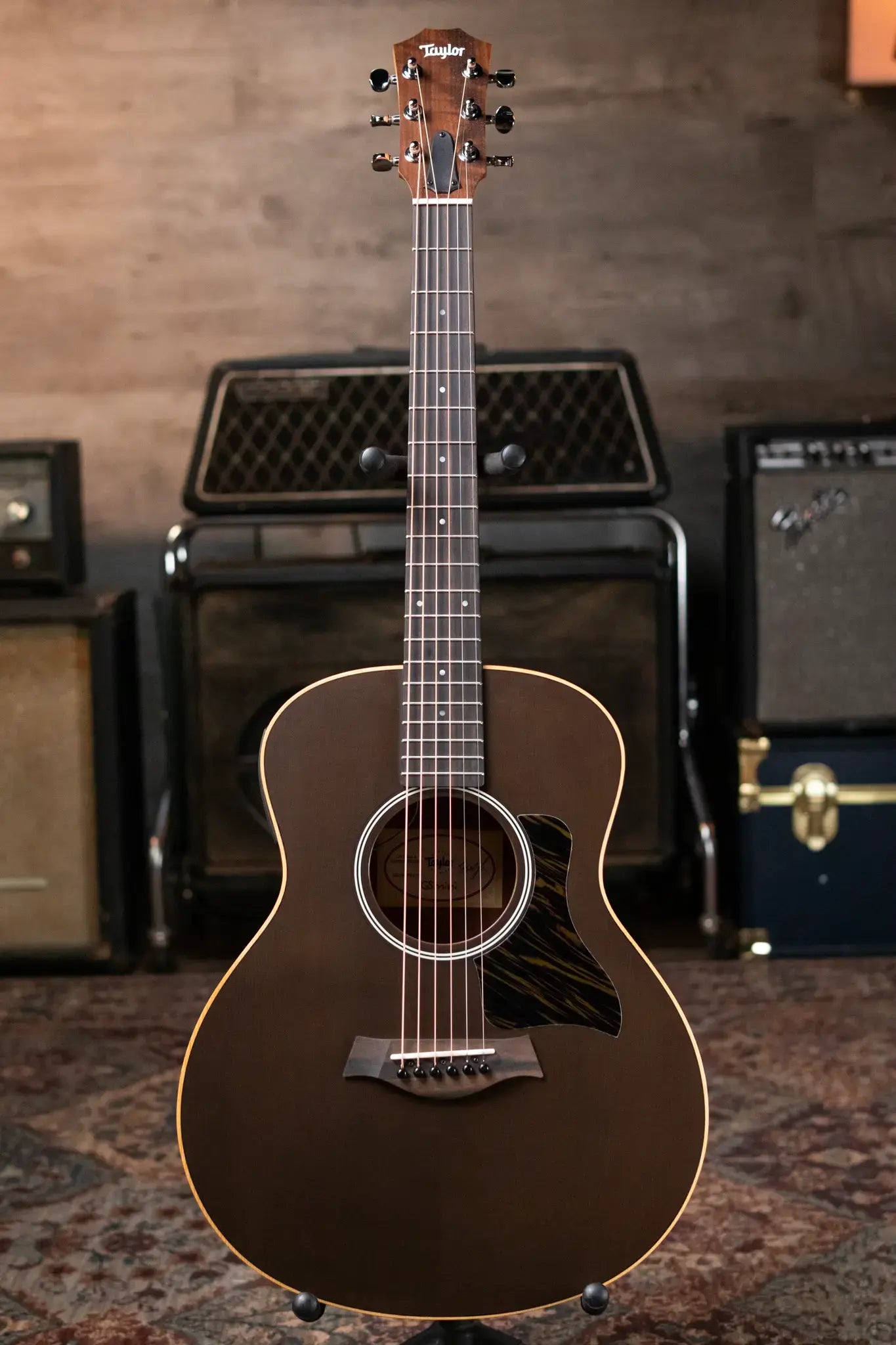 Taylor GS Mini-e Special Edition Acoustic/Electric Guitar - Transparent Black with GS Mini Bag