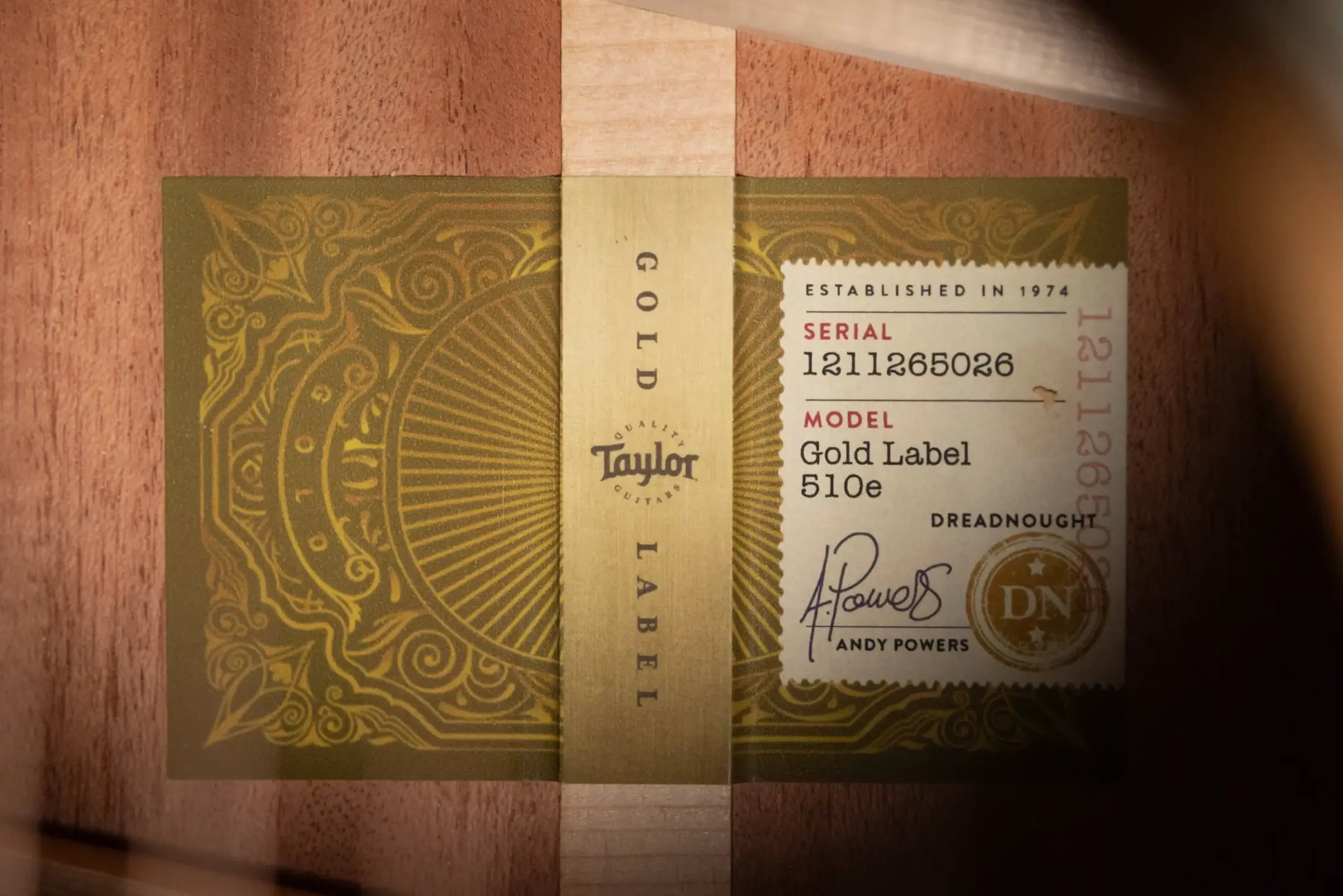 Taylor Gold Label 510e Dreadnought Acoustic/Electric Guitar with Hardshell Case