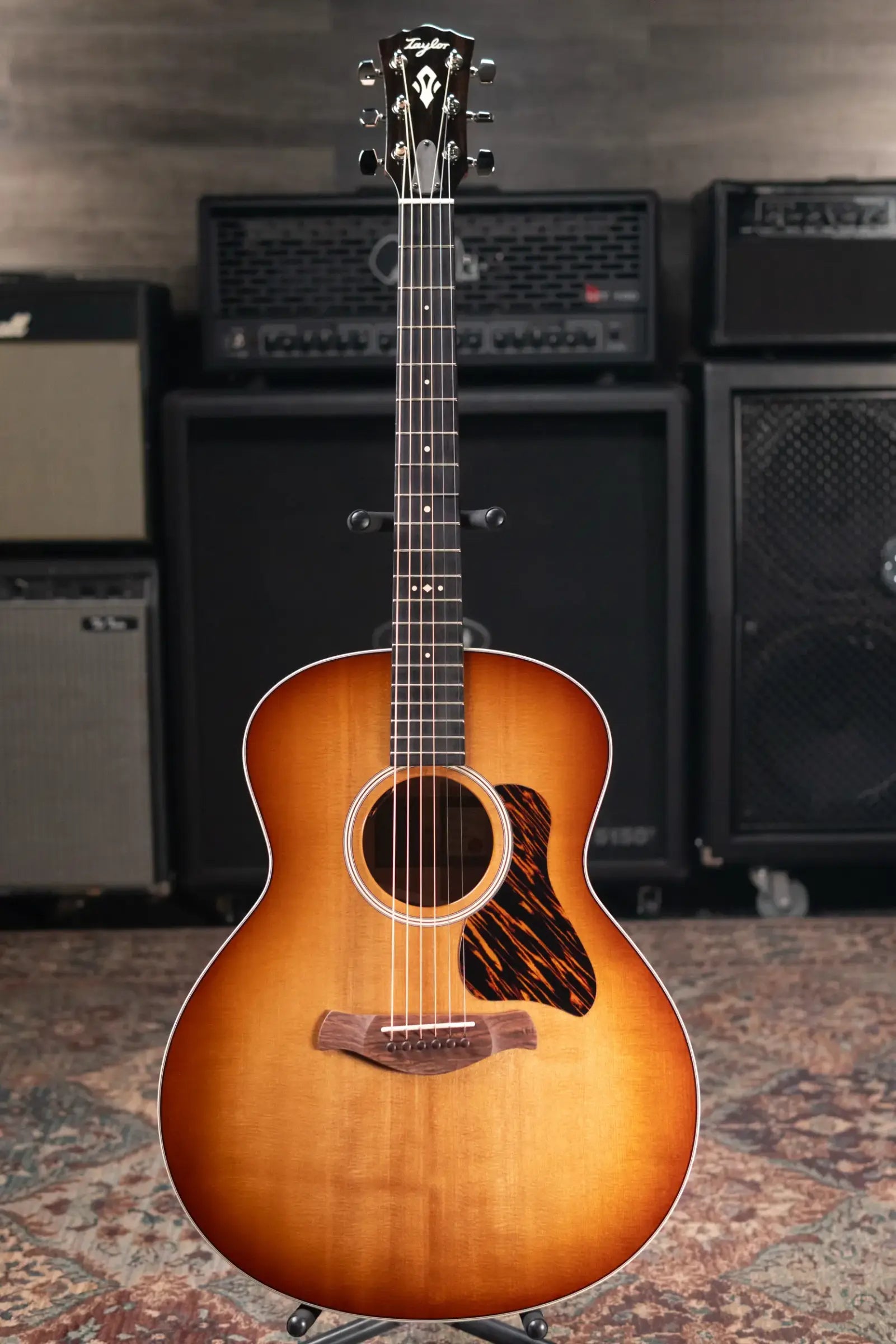 Taylor Gold Label 514e SB Super Auditorium Acoustic/Electric Guitar - Sunburst with Firestripe Pickguard and Hardshell Case