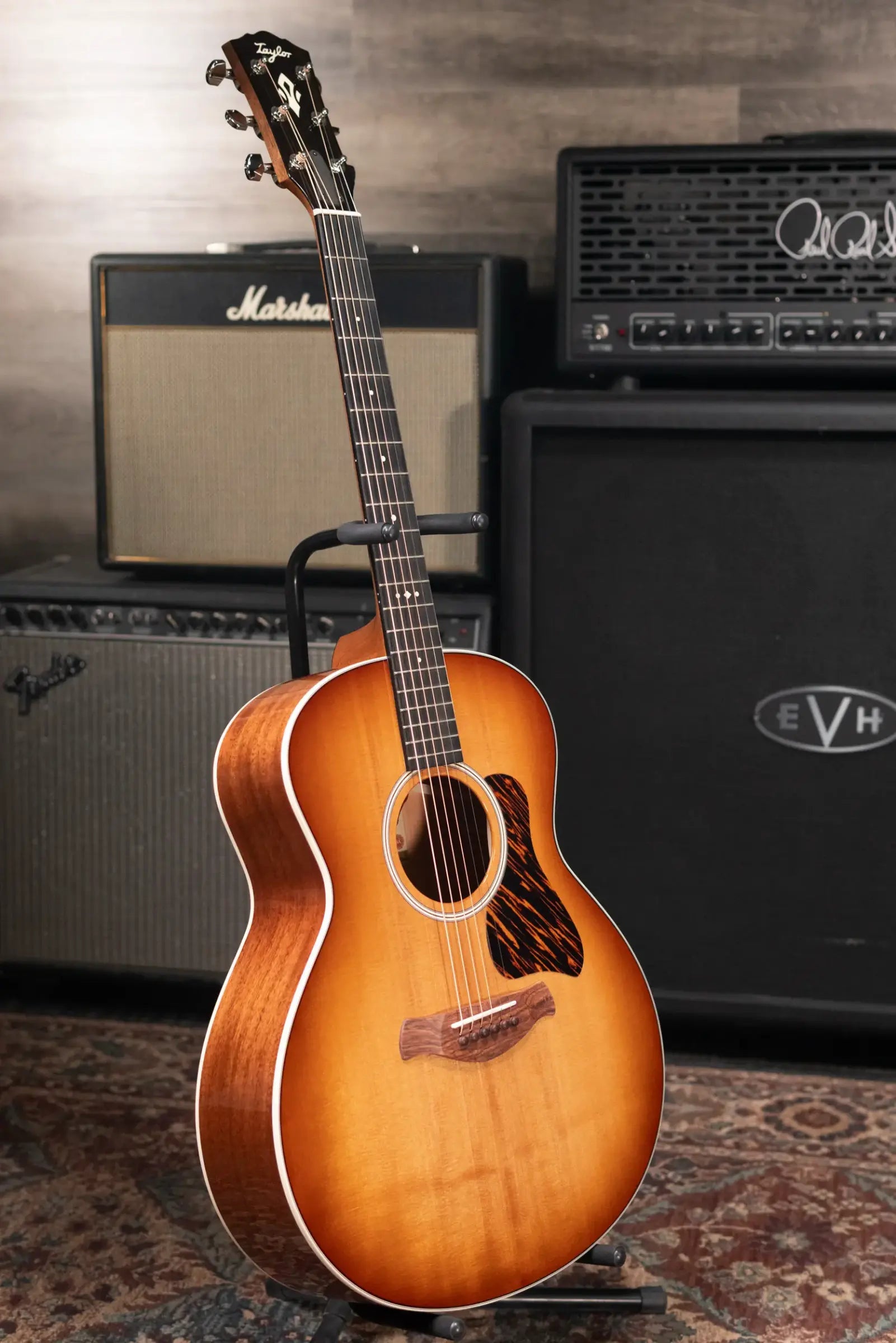 Taylor Gold Label 514e SB Super Auditorium Acoustic/Electric Guitar - Sunburst with Firestripe Pickguard and Hardshell Case