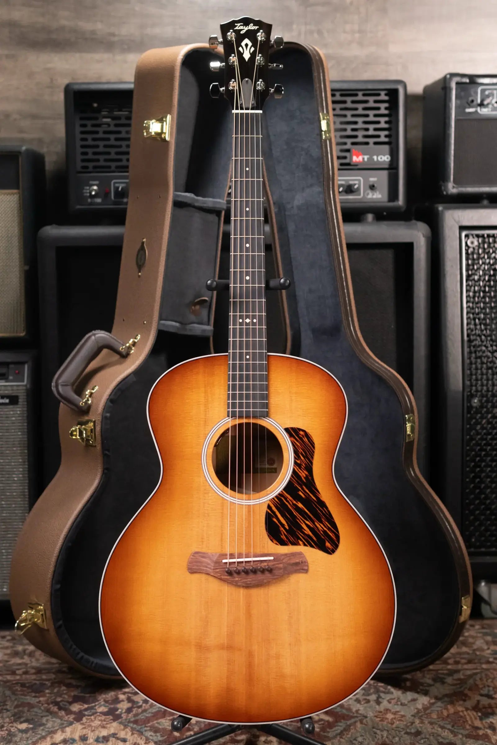 Taylor Gold Label 514e SB Super Auditorium Acoustic/Electric Guitar - Sunburst with Firestripe Pickguard and Hardshell Case