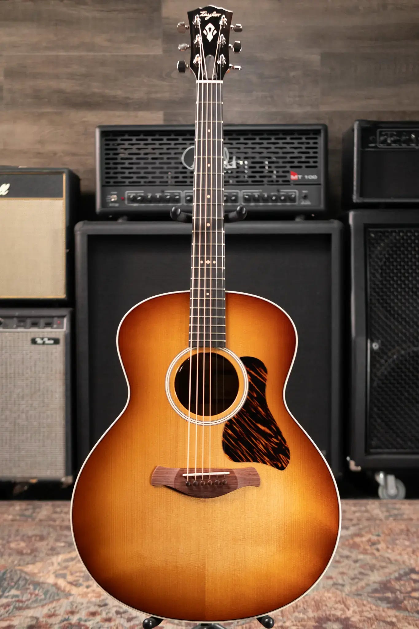 Taylor Gold Label 514e SB Super Auditorium Acoustic/Electric Guitar - Sunburst with Firestripe Pickguard and Hardshell Case