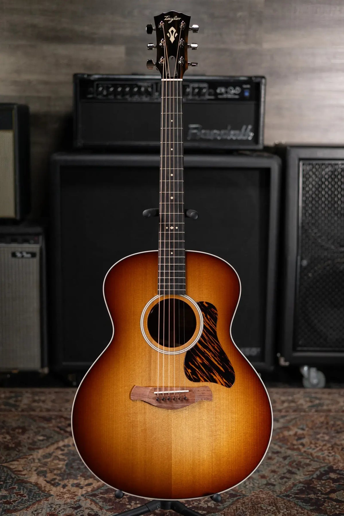 Taylor Gold Label 714e SB Super Auditorium Acoustic/Electric Guitar - Sunburst with Firestripe Pickguard and Hardshell Case