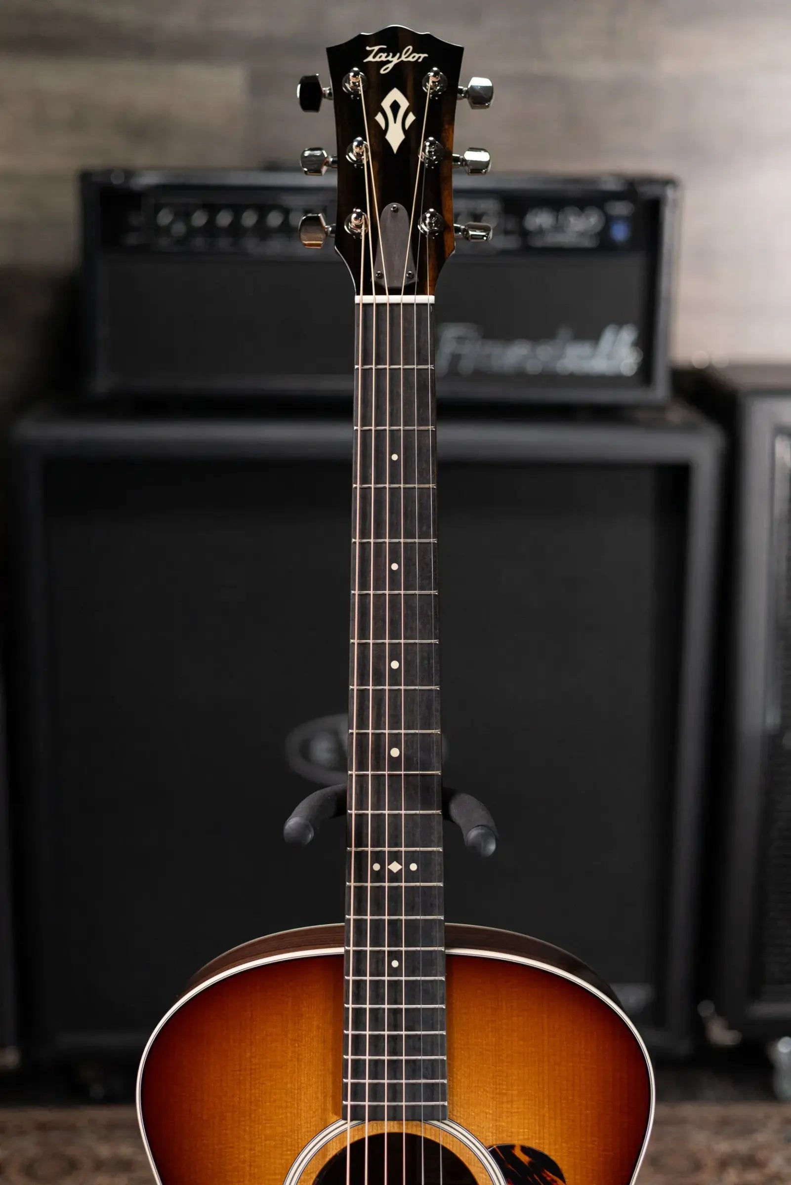 Taylor Gold Label 714e SB Super Auditorium Acoustic/Electric Guitar - Sunburst with Firestripe Pickguard and Hardshell Case
