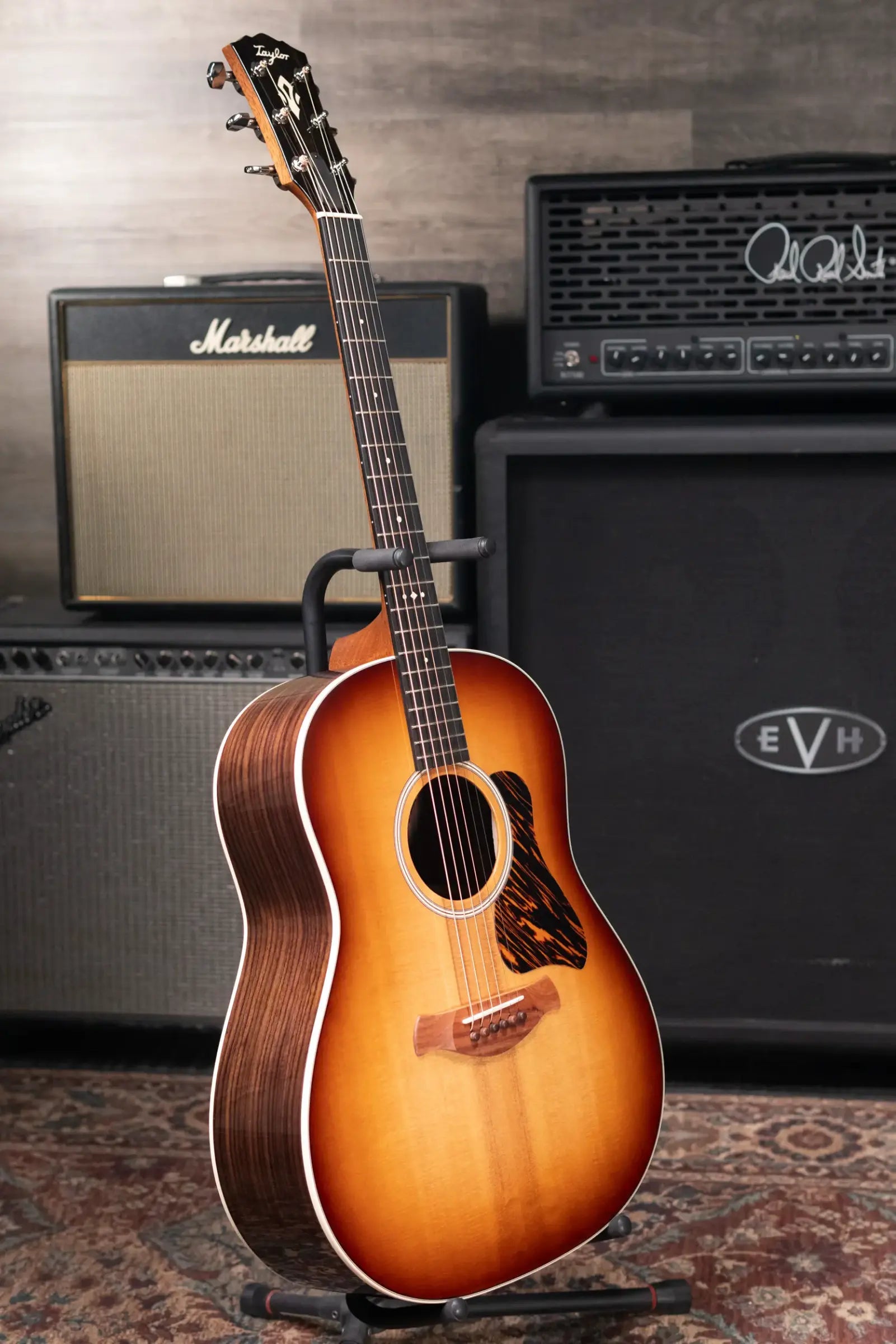 Taylor Gold Label 717e SB Grand Pacific Acoustic/Electric Guitar - Sunburst with Firestripe Pickguard and Hardshell Case