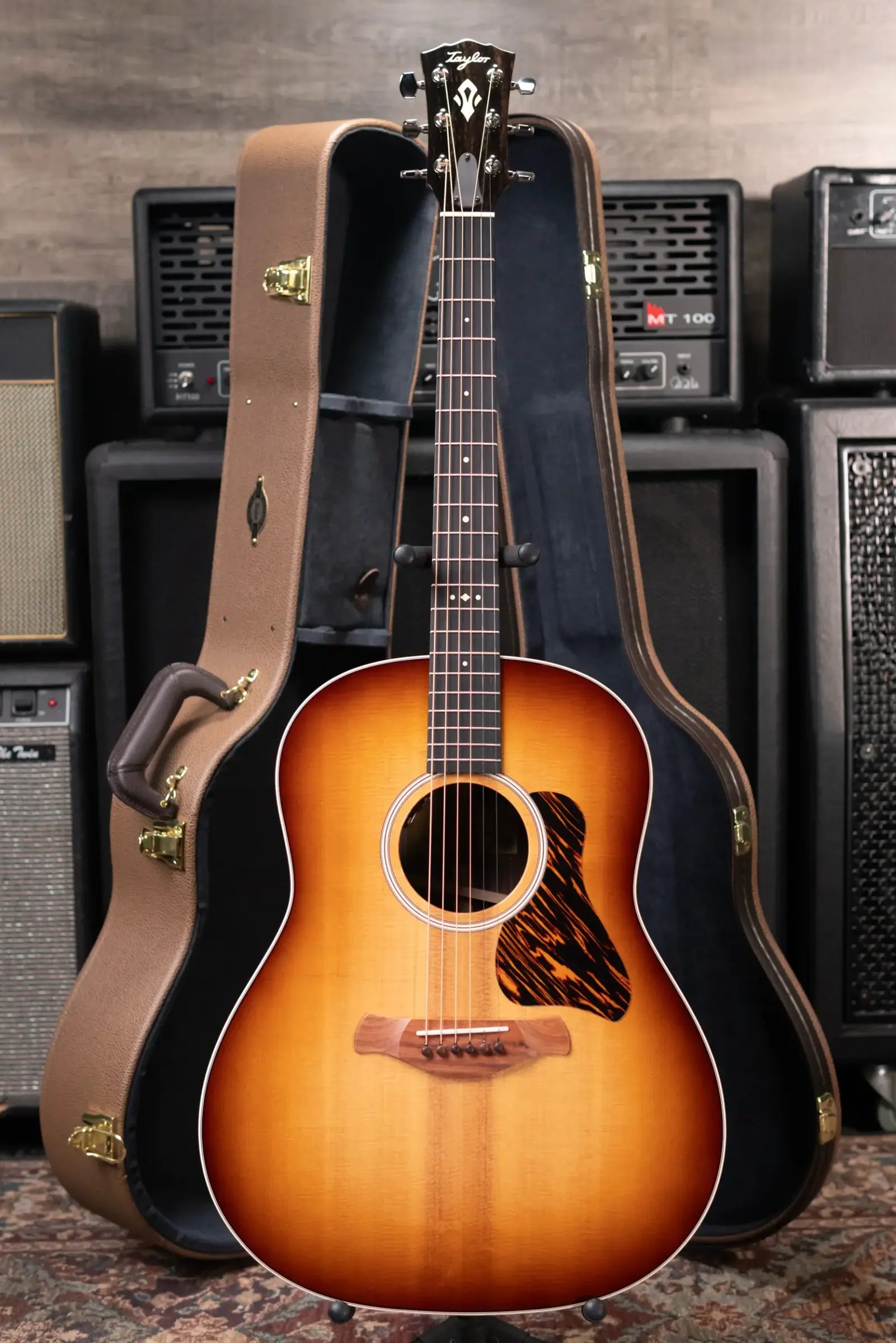 Taylor Gold Label 717e SB Grand Pacific Acoustic/Electric Guitar - Sunburst with Firestripe Pickguard and Hardshell Case