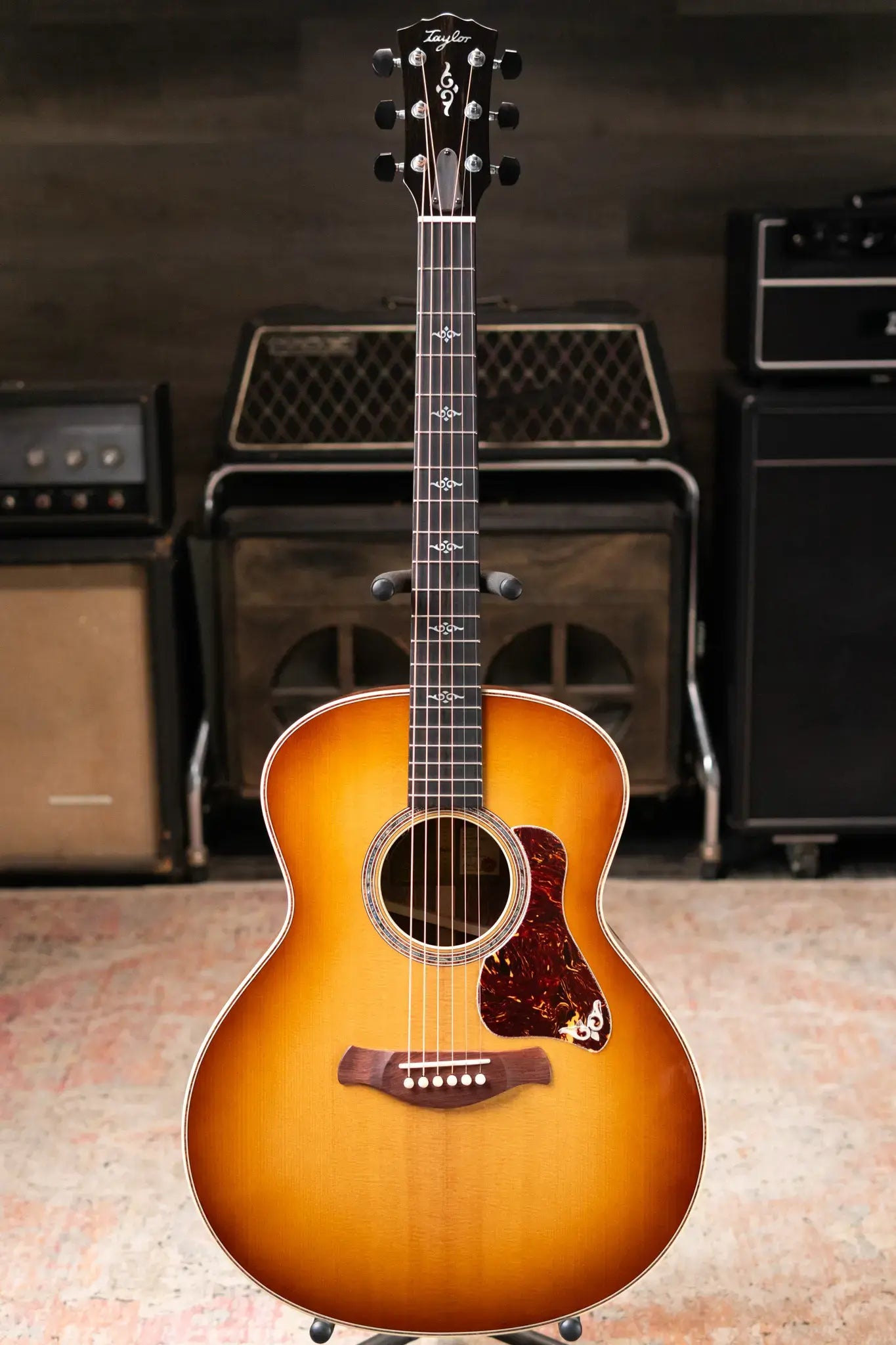 Taylor Gold Label 814e Honduran Rosewood Super Auditorium Acoustic/Electric Guitar - Burst Top with Hardshell Case - Floor Demo