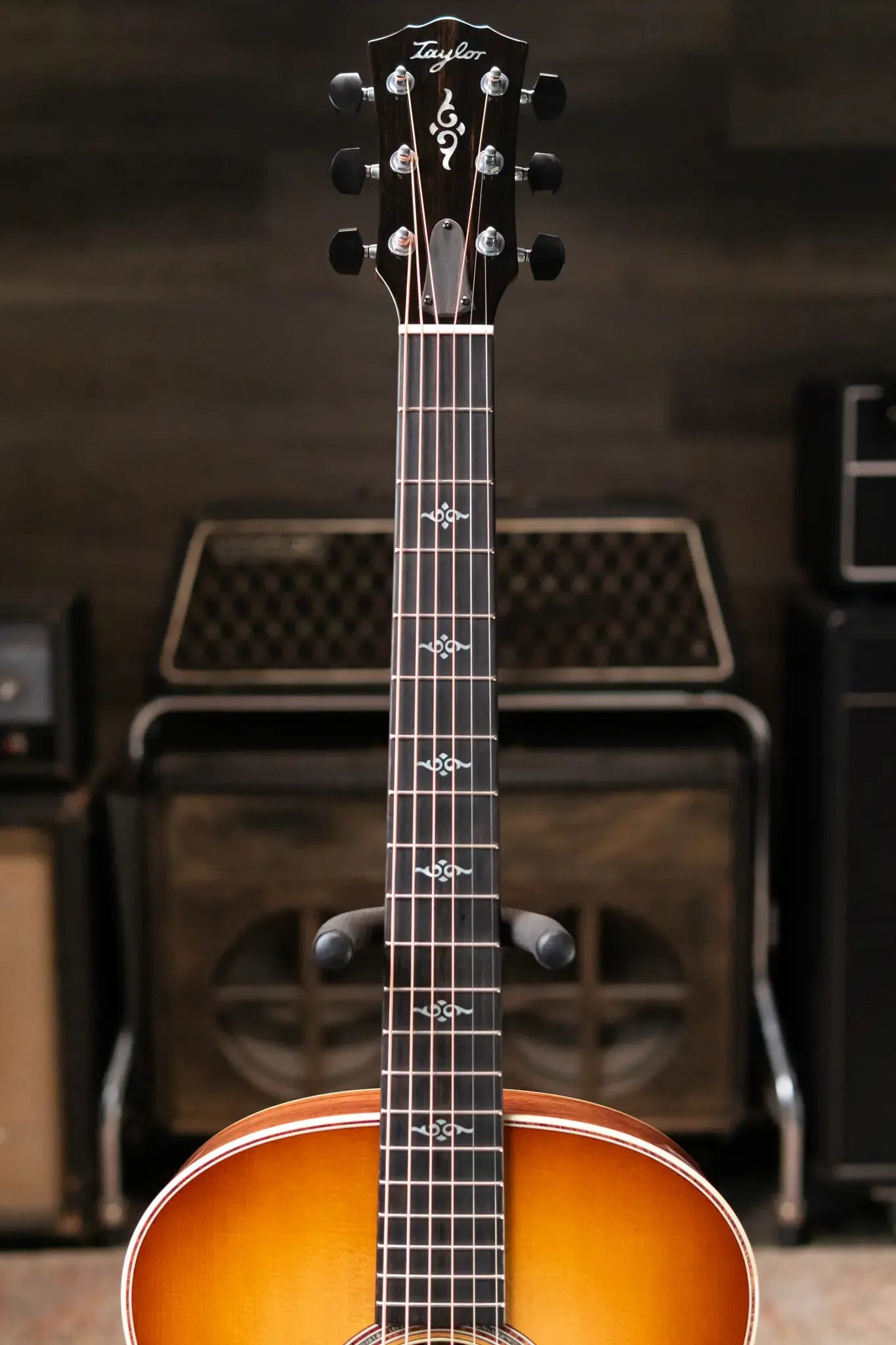 Taylor Gold Label 814e Honduran Rosewood Super Auditorium Acoustic/Electric Guitar - Burst Top with Hardshell Case - Floor Demo