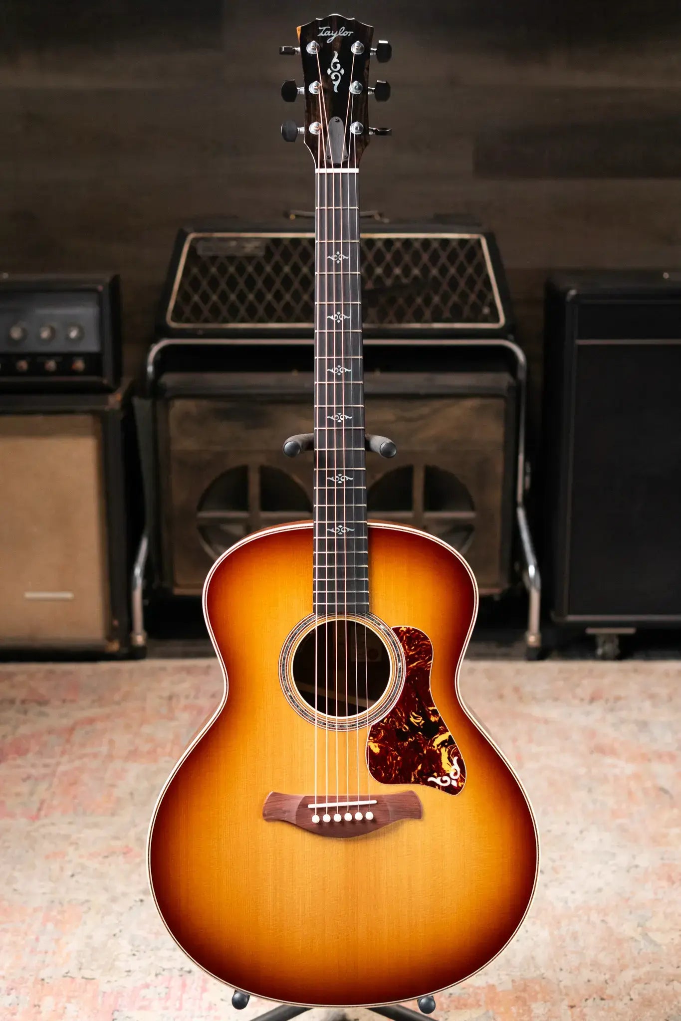 Taylor Gold Label 814e SB Super Auditorium Acoustic/Electric Guitar - Burst Top with Hardshell Case - Factory Demo
