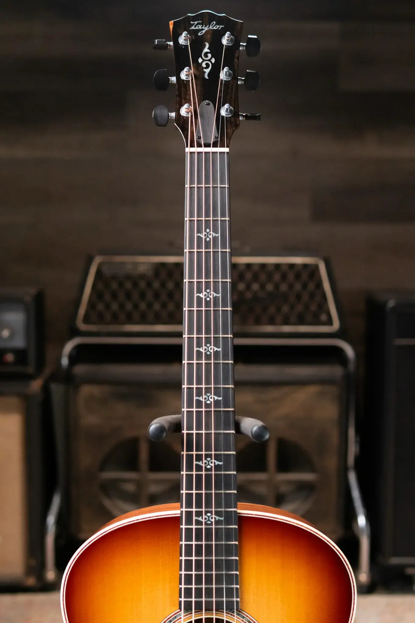 Taylor Gold Label 814e SB Super Auditorium Acoustic/Electric Guitar - Burst Top with Hardshell Case - Factory Demo