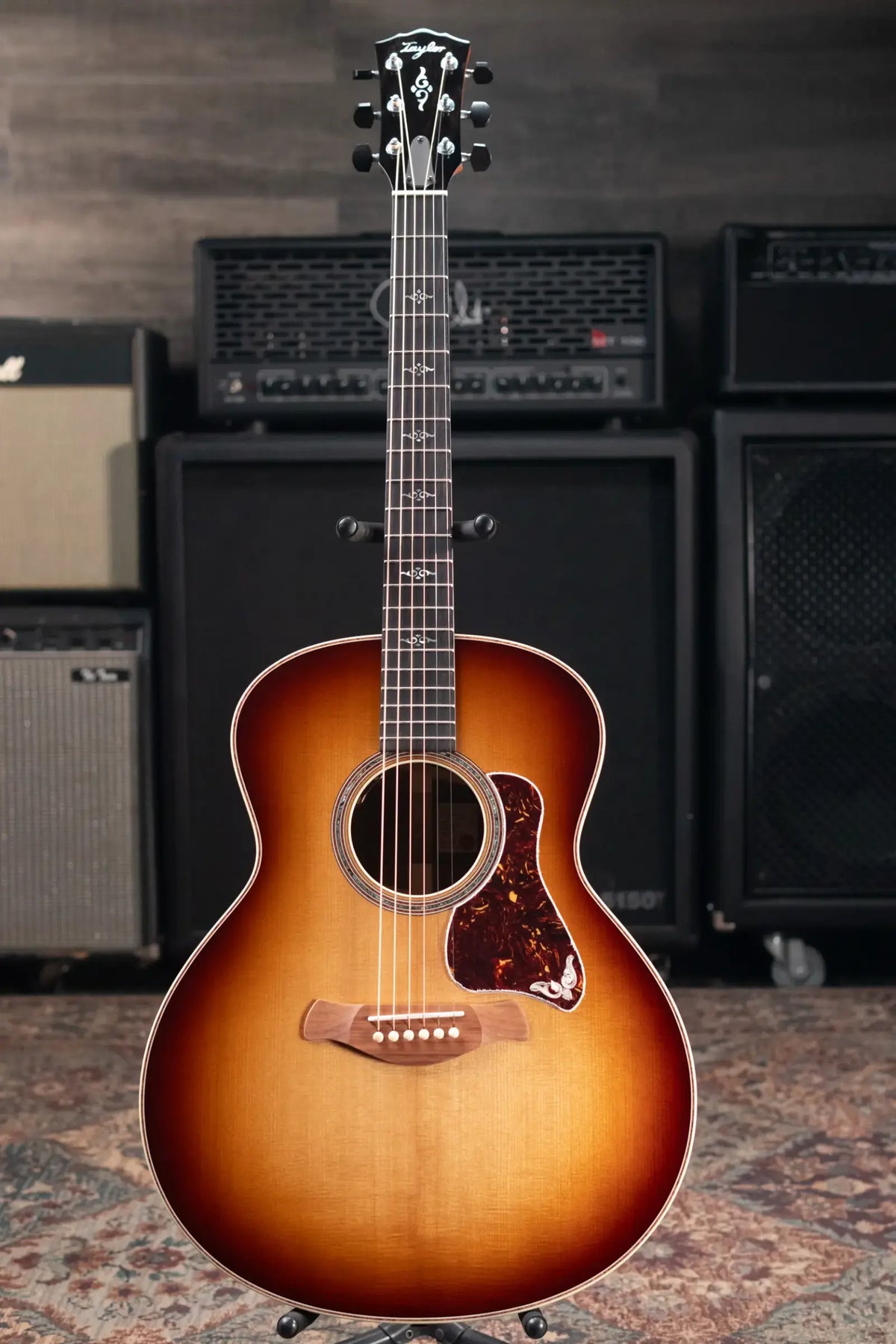 Taylor Gold Label 814e SB Super Auditorium Acoustic/Electric Guitar - Sunburst with Hardshell Case - Demo