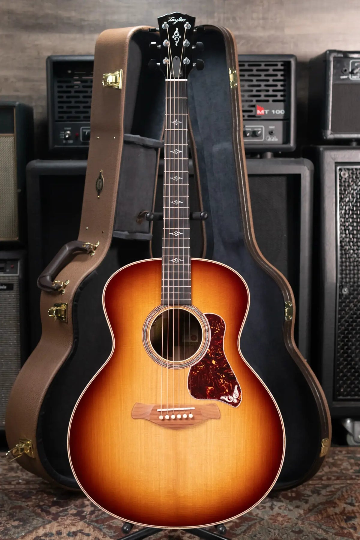 Taylor Gold Label 814e SB Super Auditorium Acoustic/Electric Guitar - Sunburst with Hardshell Case - Demo