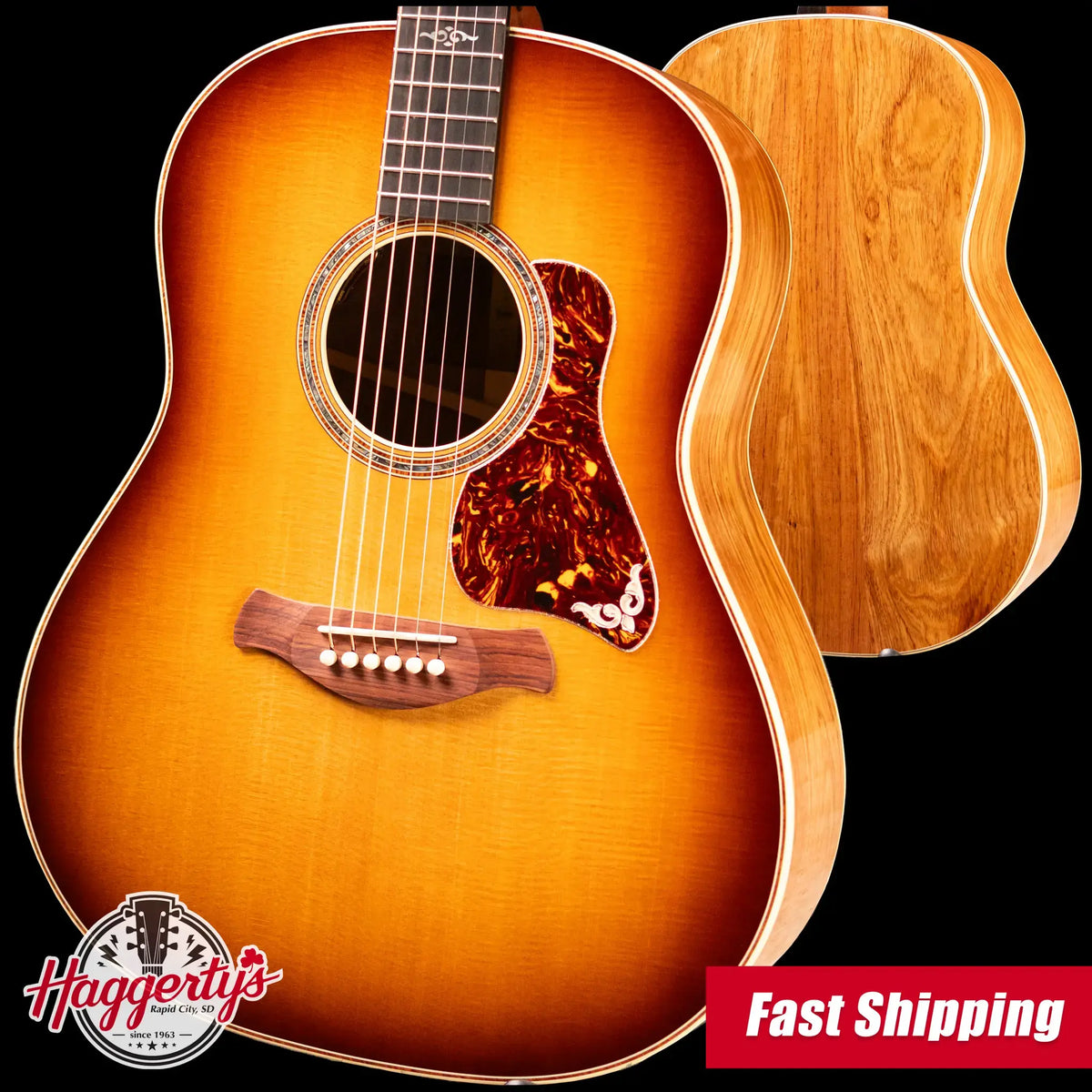 Taylor Gold Label 817e SB Grand Pacific Acoustic/Electric Guitar - Sunburst with Hardshell Case - Demo