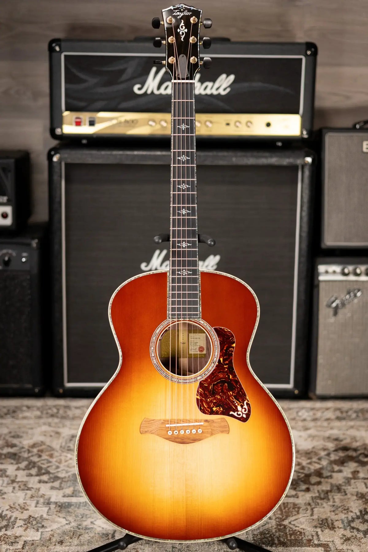 Taylor Gold Label 914e SB Super Auditorium Acoustic/Electric Guitar - Sunburst with Hardshell Case - Demo