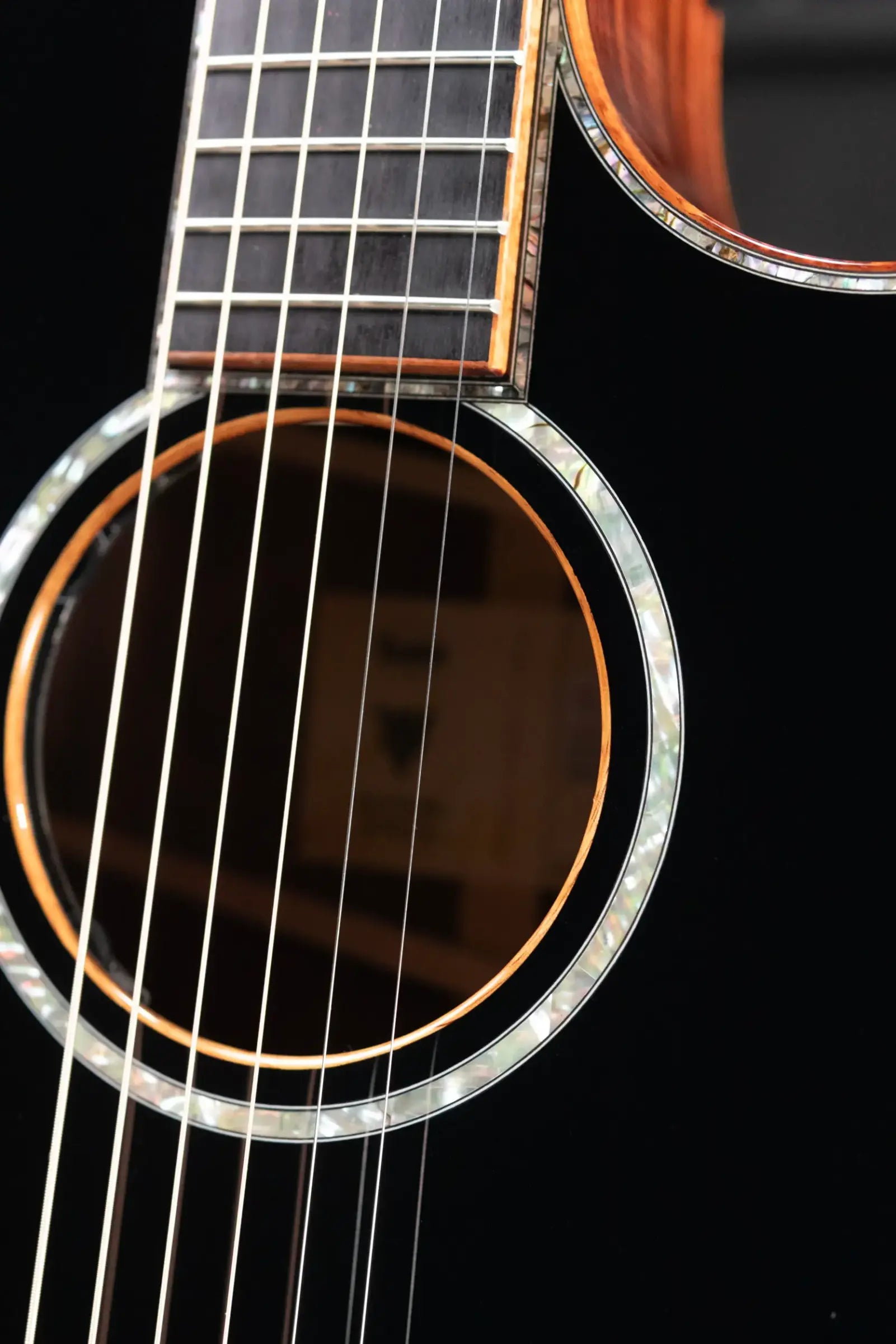 Taylor Guitars 4 Vets 814ce Special Edition Grand Auditorium Acoustic/Electric Guitar - Blacktop with Hardshell Case