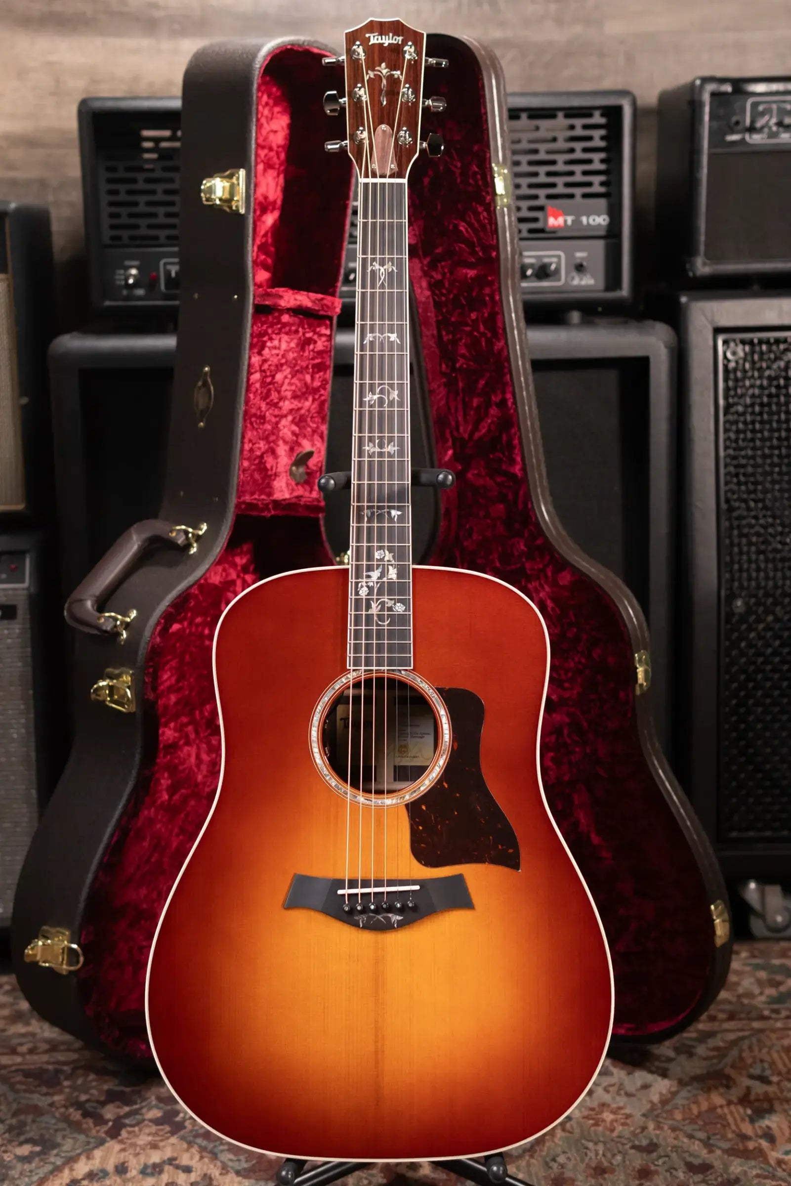 Taylor Legacy 810e Special Edition Dreadnought Acoustic/Electric Guitar - Heritage Burst with Hardshell Case