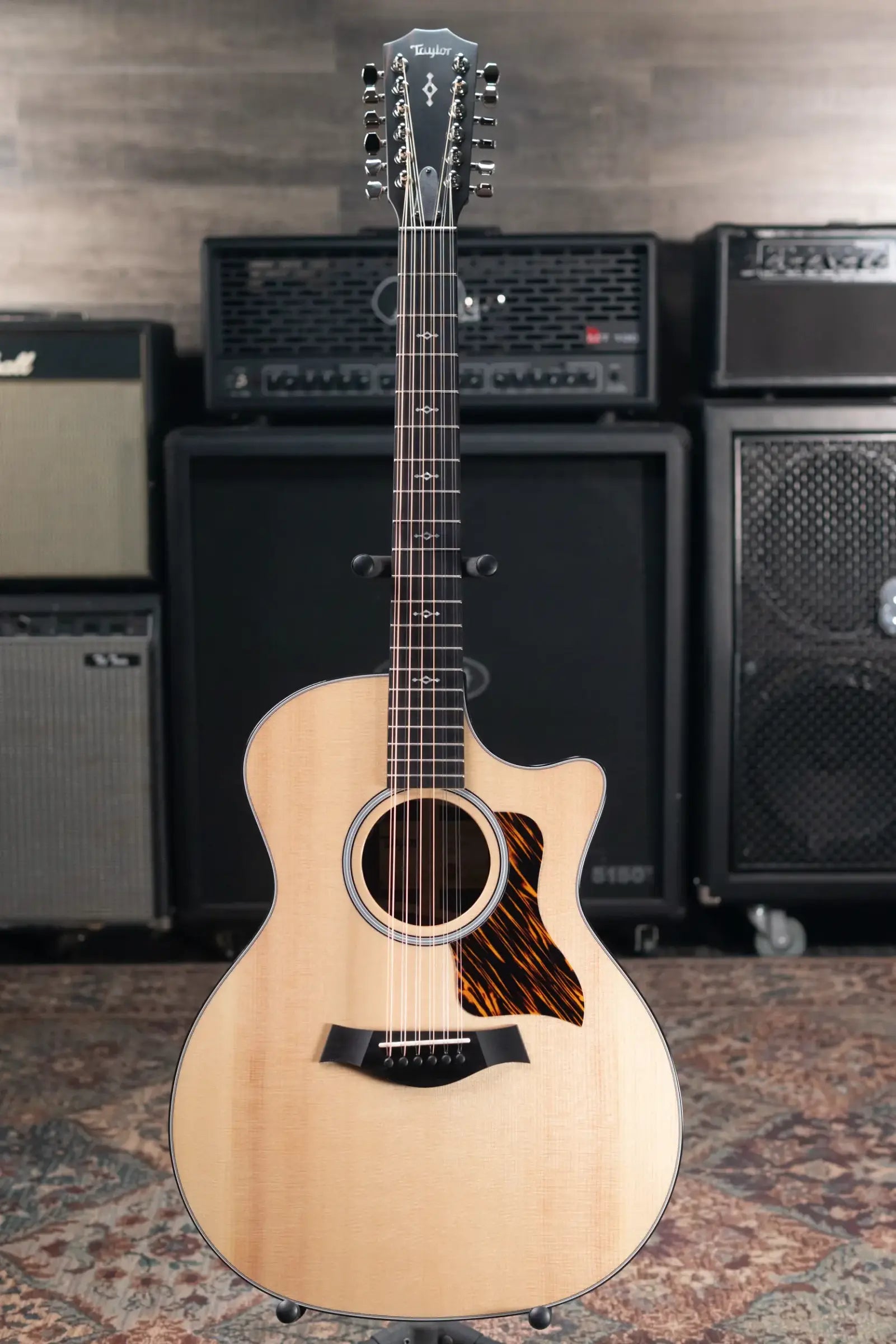 Taylor Next Generation 454ce 12-String Grand Auditorium Acoustic/Electric Guitar with Hardshell Case