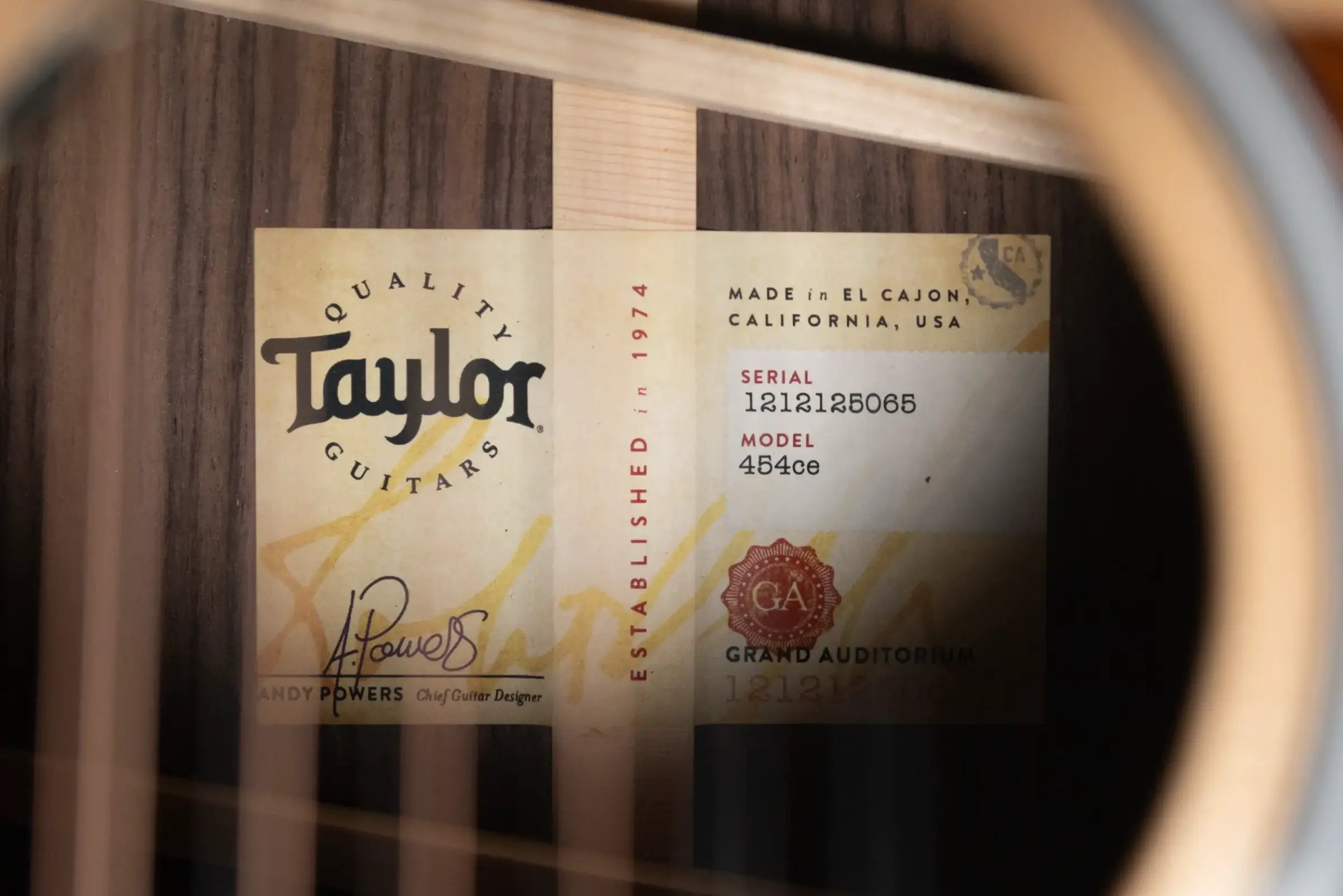 Taylor Next Generation 454ce 12-String Grand Auditorium Acoustic/Electric Guitar with Hardshell Case