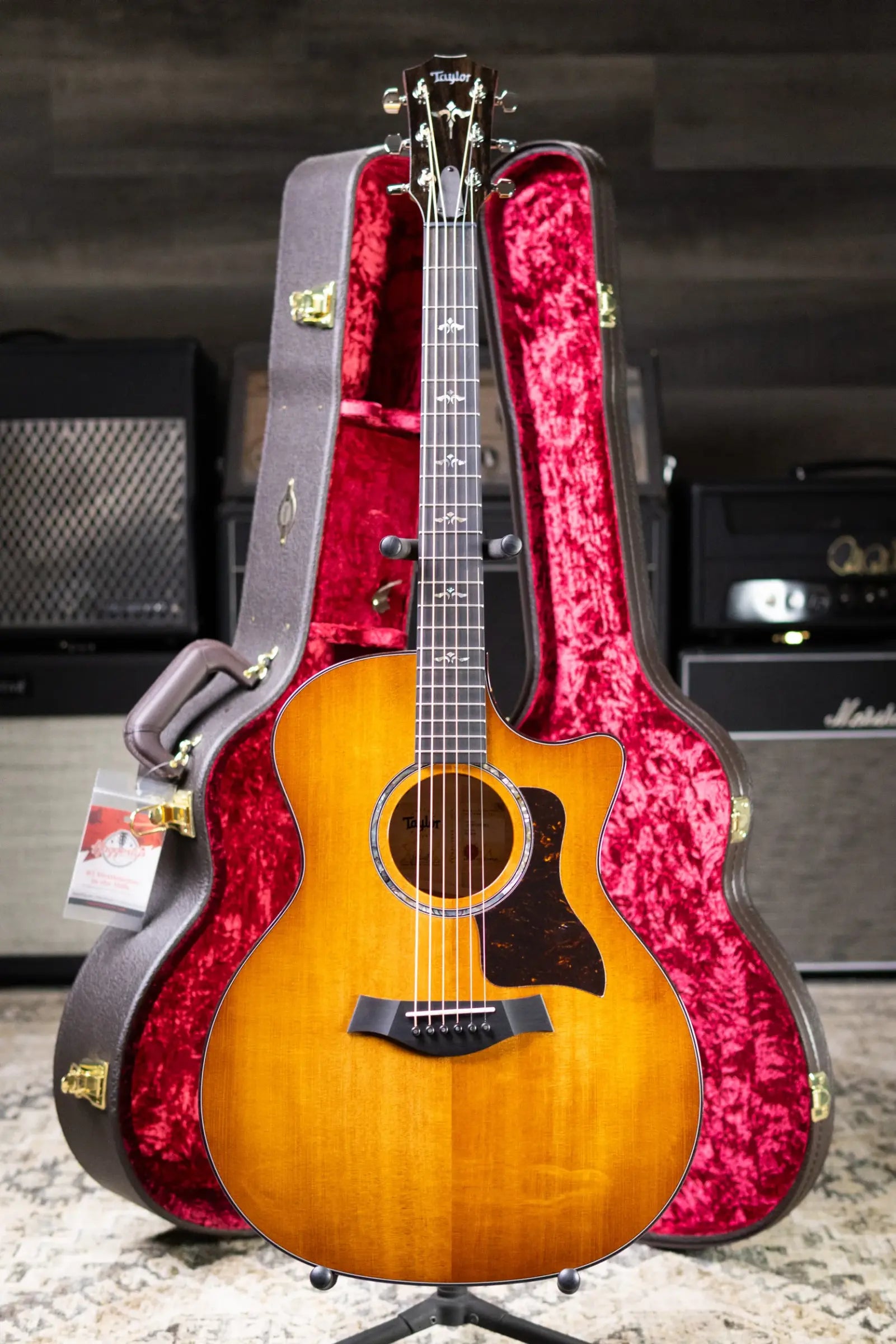 Taylor Next Generation 614ce Grand Auditorium Acoustic/Electric Guitar - Antique Blonde with Hardshell Case