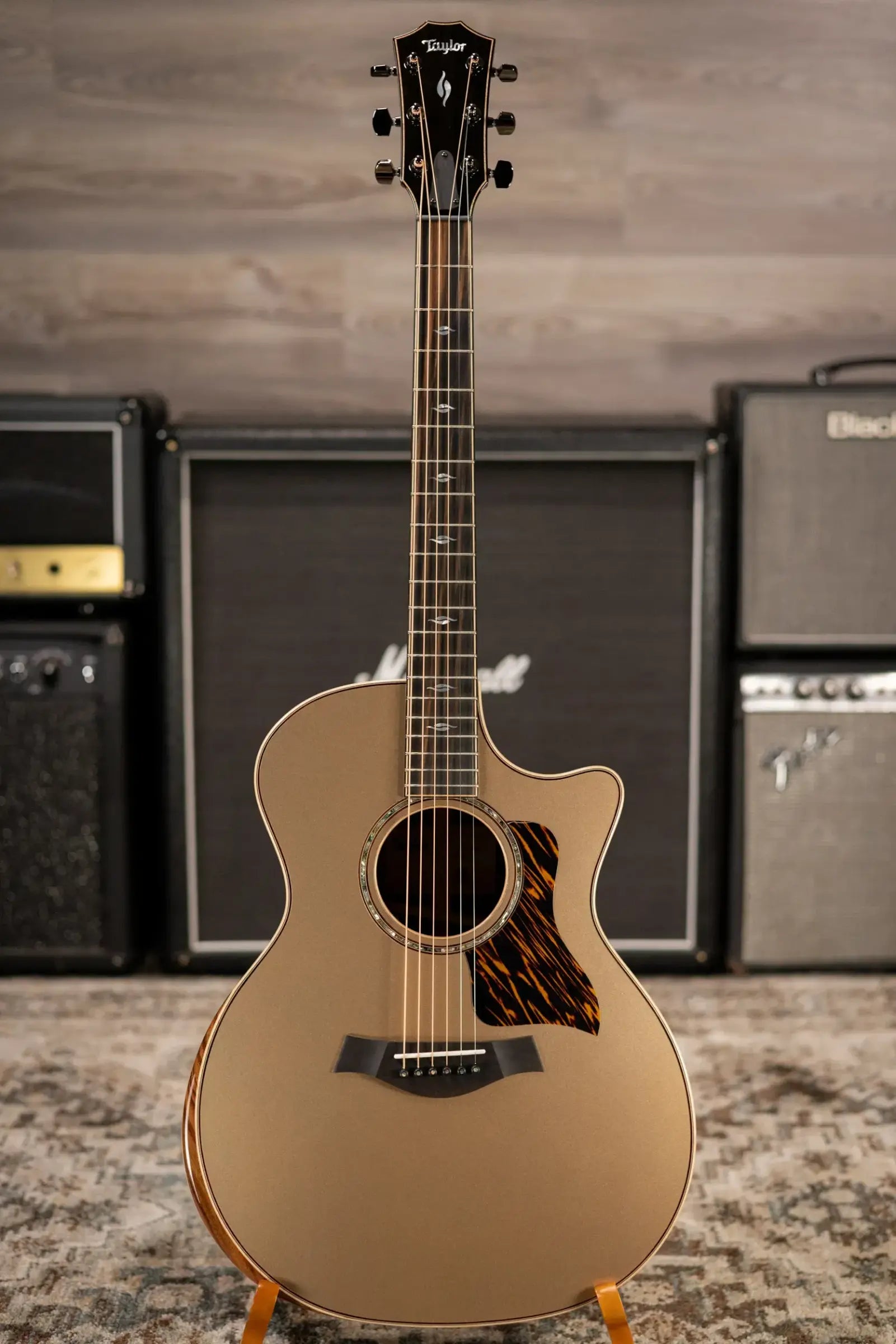 Taylor Next Generation 814ce LTD Grand Auditorium Acoustic/Electric Guitar - Casablanca Beige Metallic Top with Hardshell Case