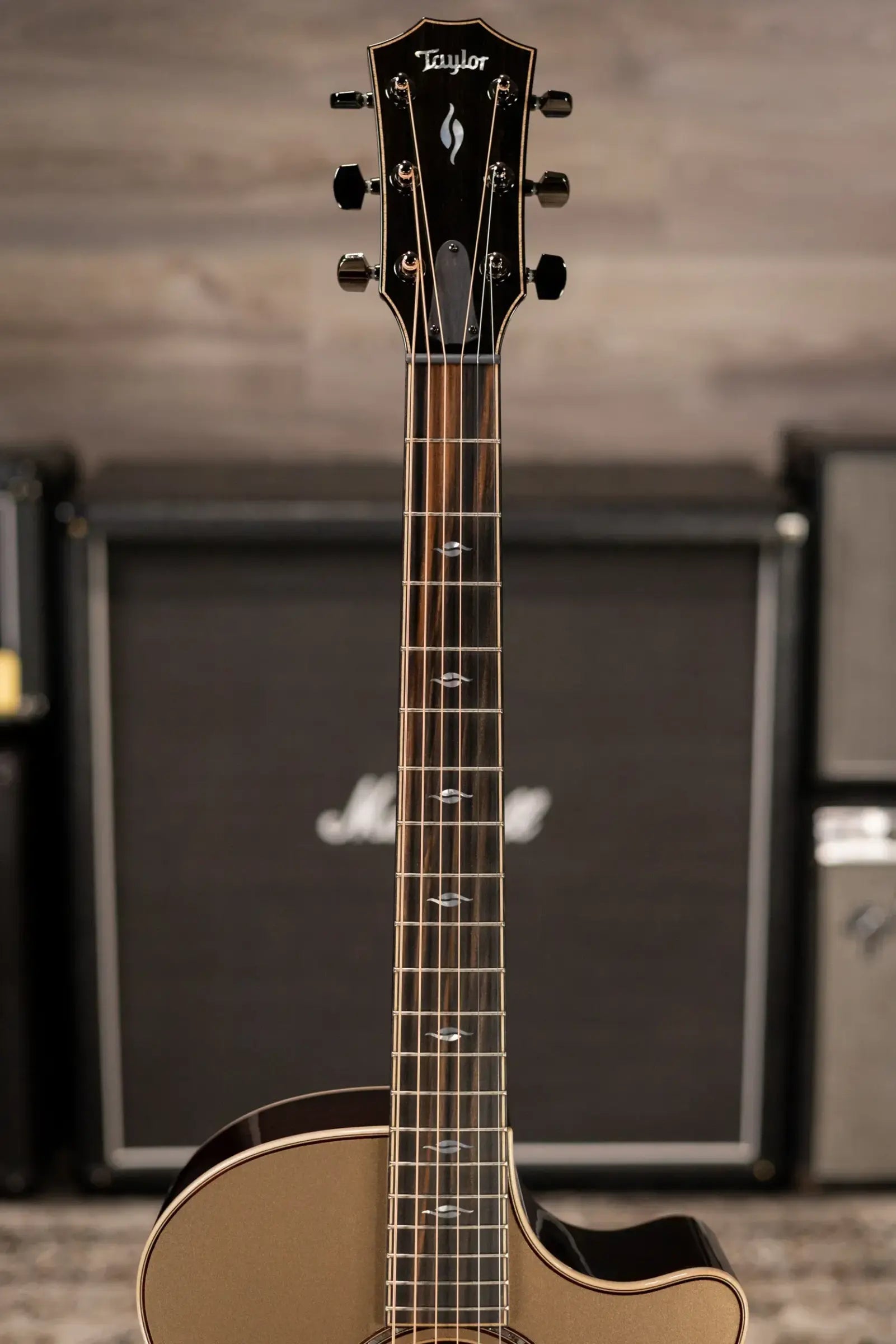 Taylor Next Generation 814ce LTD Grand Auditorium Acoustic/Electric Guitar - Casablanca Beige Metallic Top with Hardshell Case