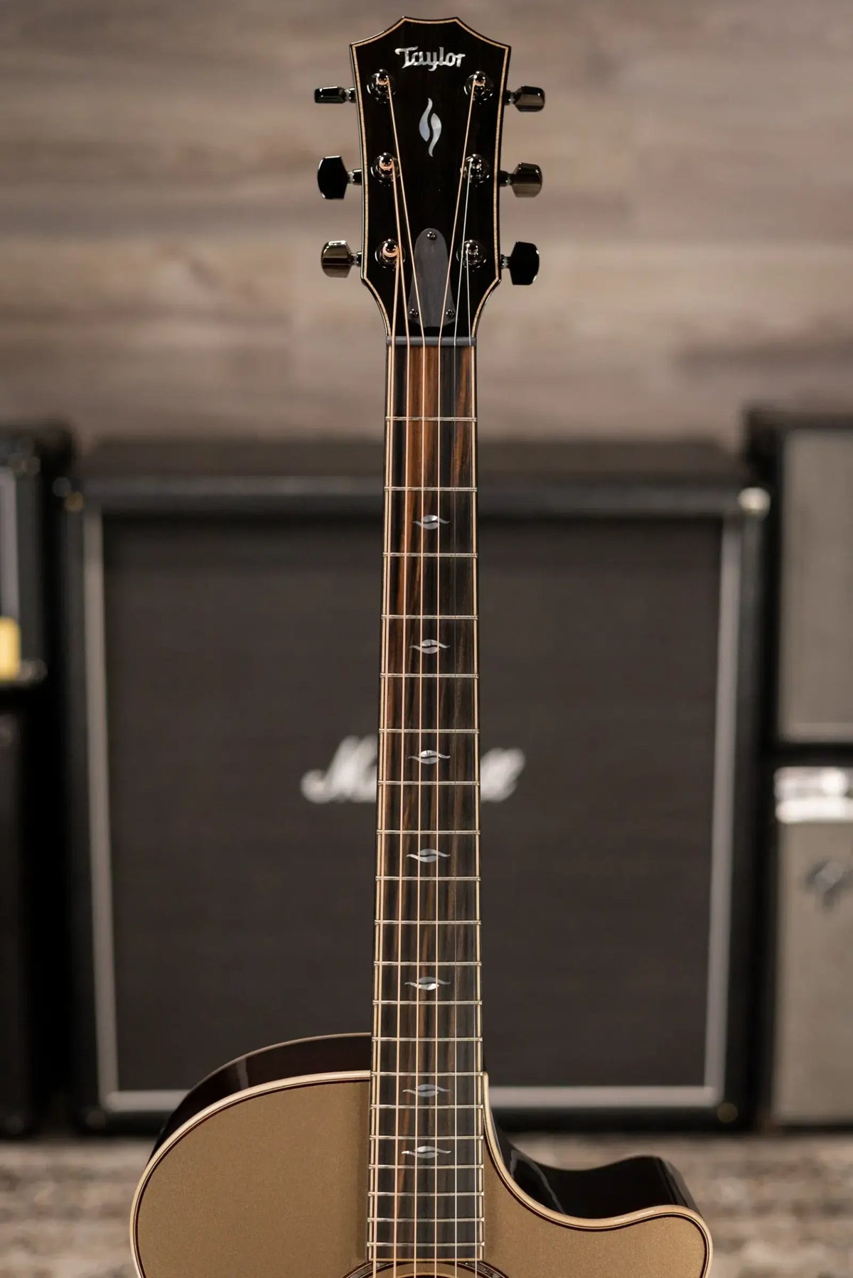 Taylor Next Generation 814ce LTD Grand Auditorium Acoustic/Electric Guitar - Casablanca Beige Metallic Top with Hardshell Case