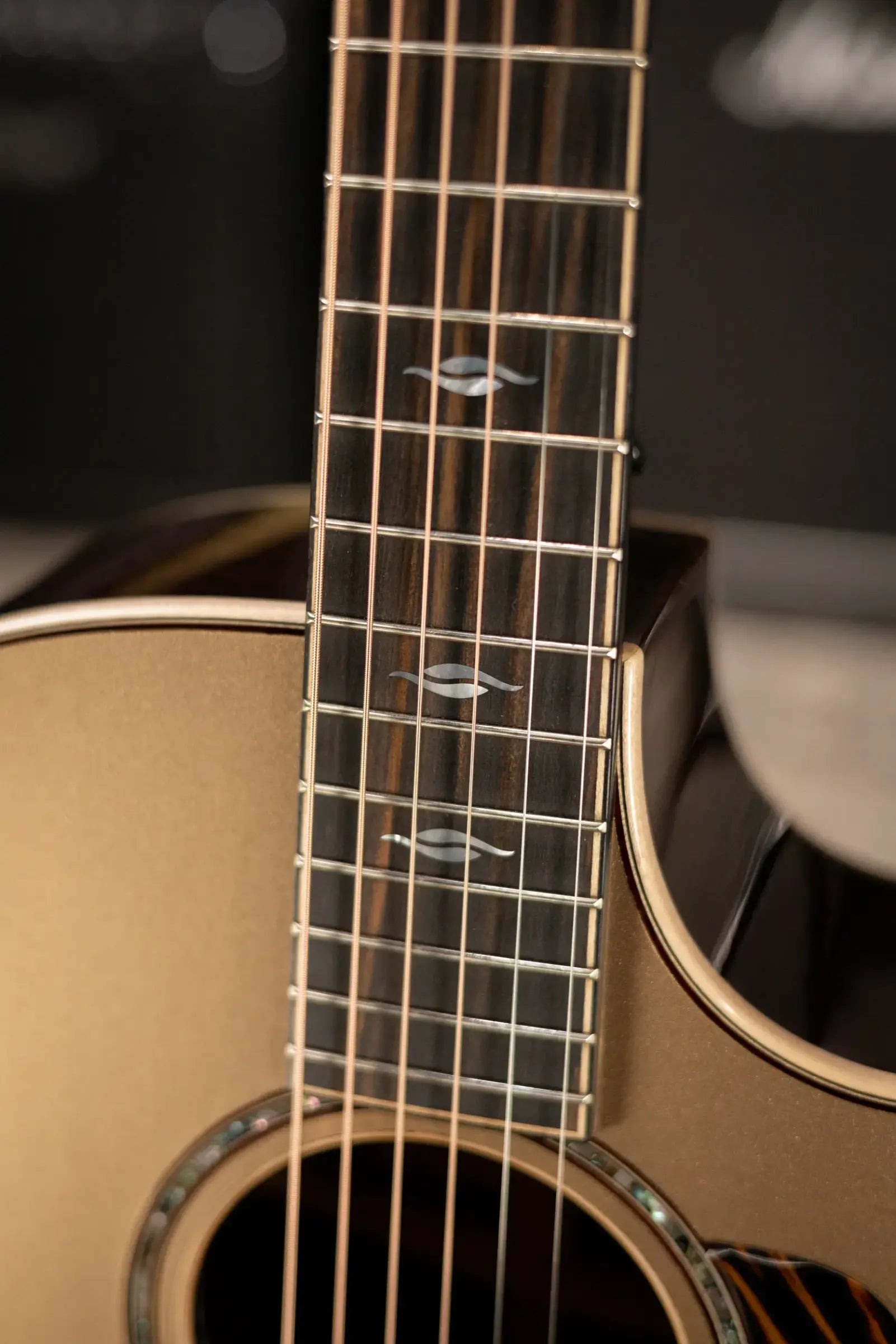 Taylor Next Generation 814ce LTD Grand Auditorium Acoustic/Electric Guitar - Casablanca Beige Metallic Top with Hardshell Case