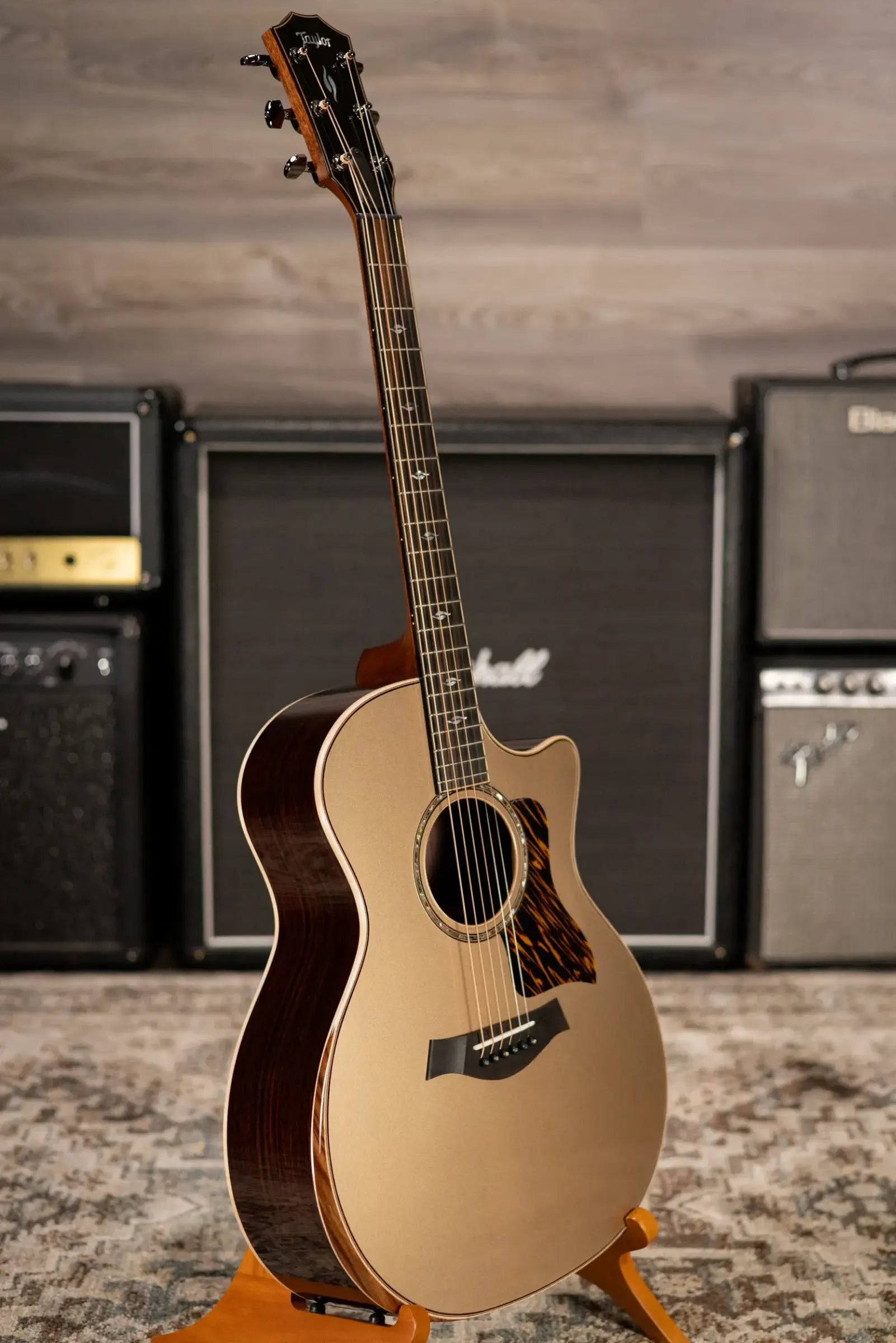 Taylor Next Generation 814ce LTD Grand Auditorium Acoustic/Electric Guitar - Casablanca Beige Metallic Top with Hardshell Case