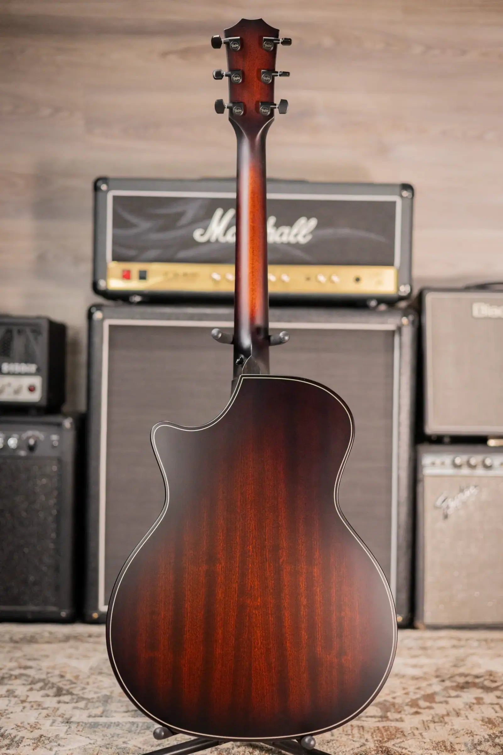 Taylor Next Generation Builder's Edition 324ce Grand Auditorium Acoustic/Electric Guitar - Tobacco Kona Burst with Hardshell Case