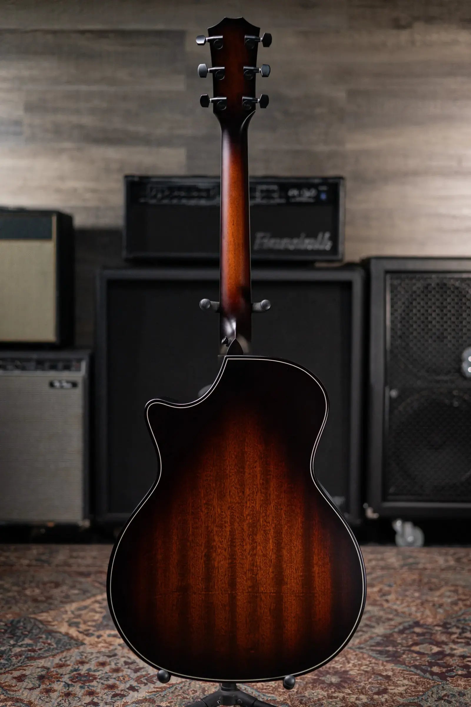Taylor Next Generation Builder's Edition 324ce Grand Auditorium Acoustic/Electric Guitar - Tobacco Kona Burst with Hardshell Case