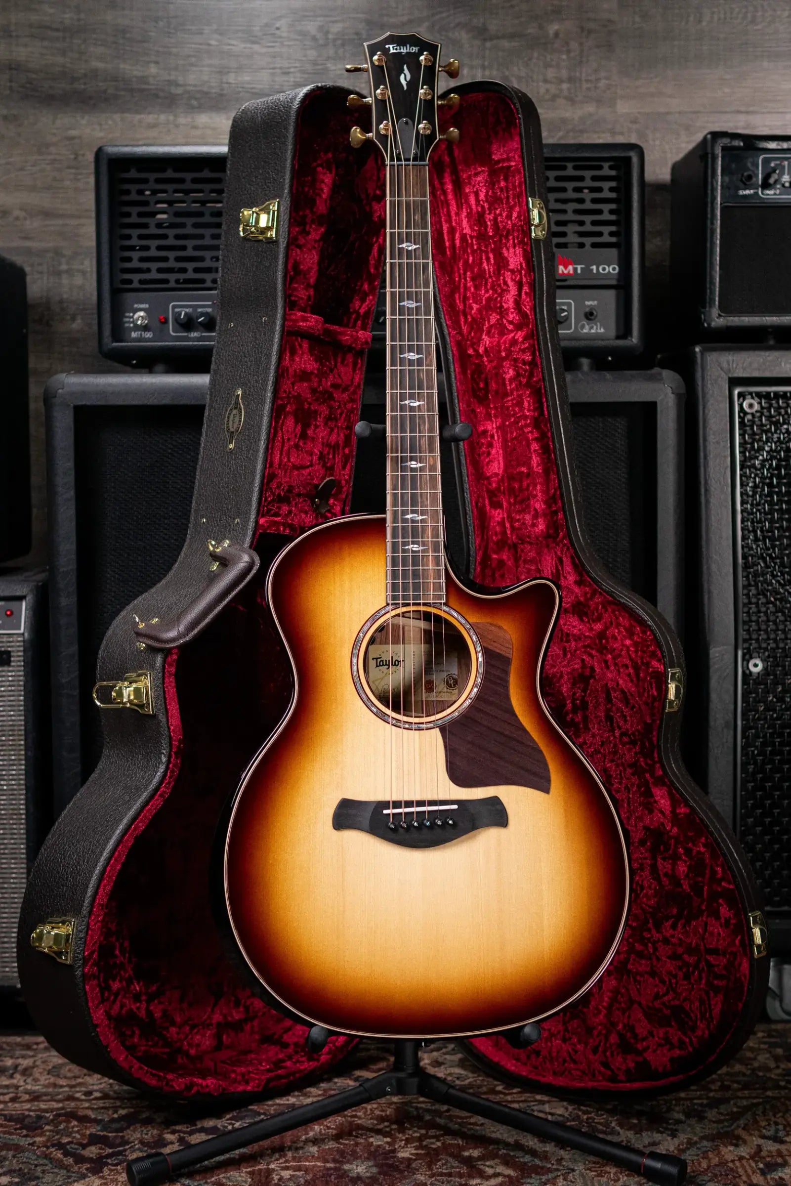 Taylor Next Generation Builder's Edition 814ce Grand Auditorium Acoustic/Electric Guitar - Adirondack/Honduran Rosewood with Hardshell Case