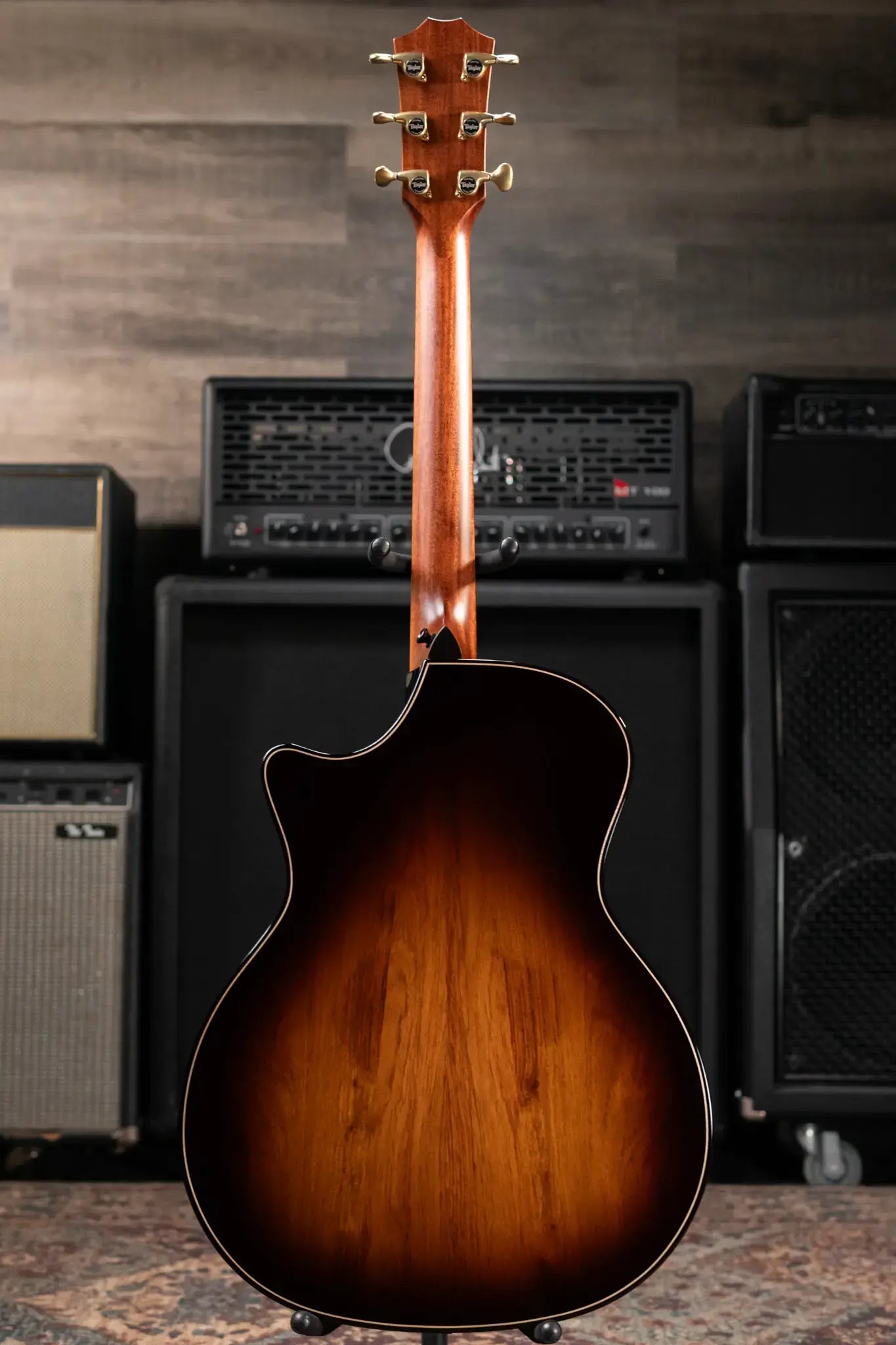 Taylor Next Generation Builder's Edition 814ce Grand Auditorium Honduran Rosewood/Redwood Acoustic/Electric Guitar - Shaded Edgeburst with Hardshell Case